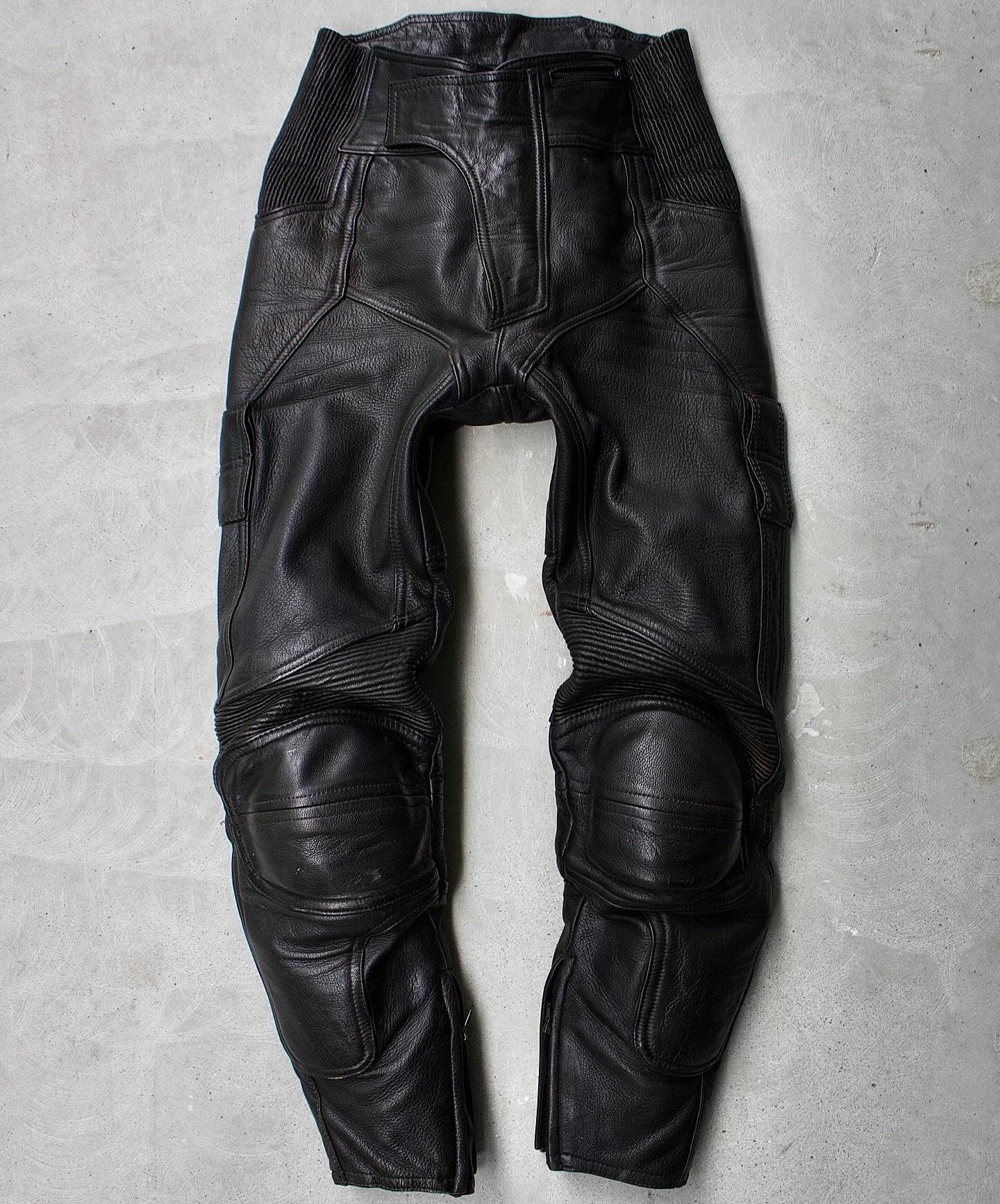 KADOYA K’s Leather Early 00s Cowhide Padded Motorcycle Pants