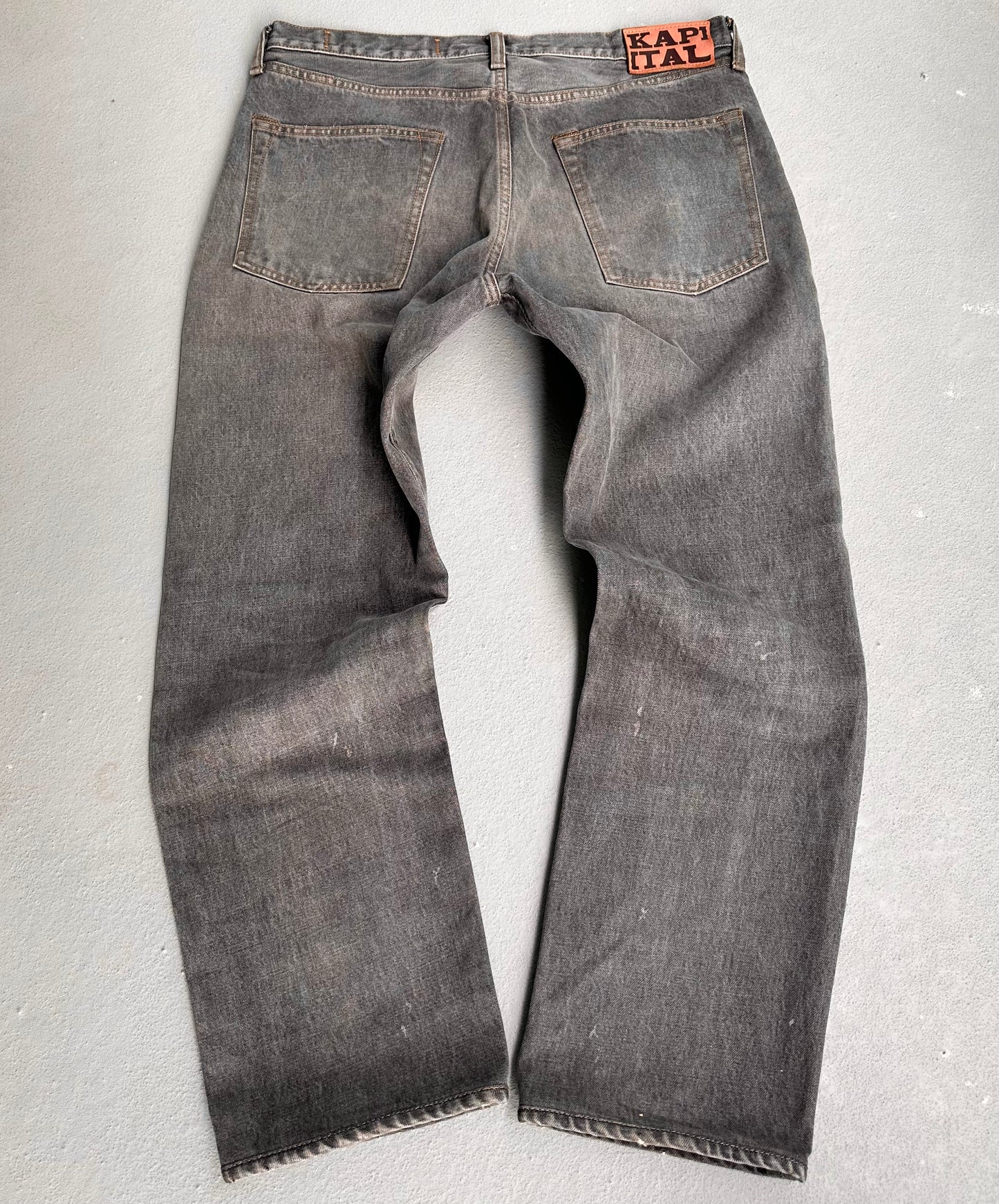 KAPITAL Monkey Cisco 14Oz ‘3-Years Aged’ Sashiko Repaired Stitch Bootcut Denim