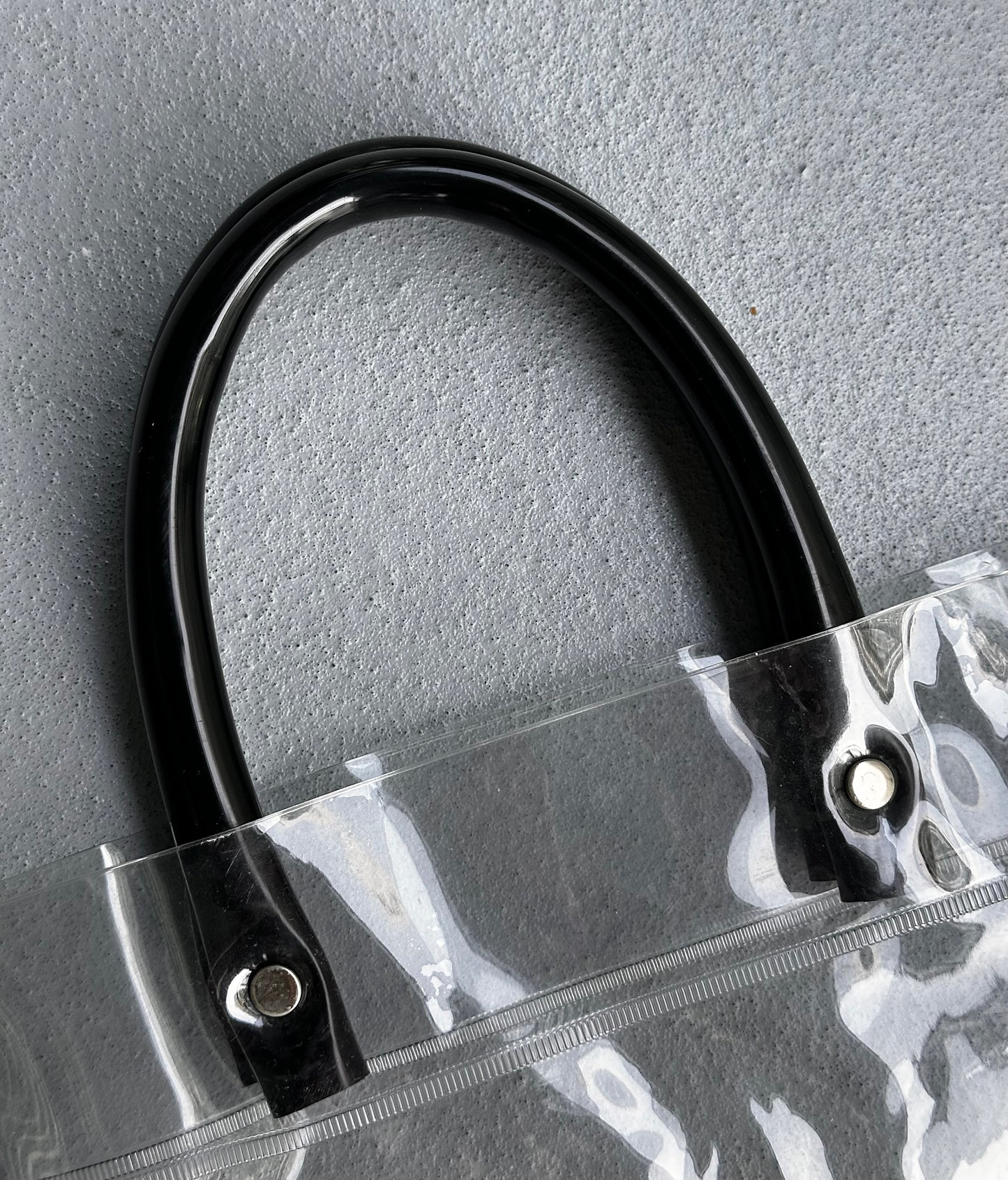 COMME des GARÇONS PVC Vinyl Logo Tote Bag