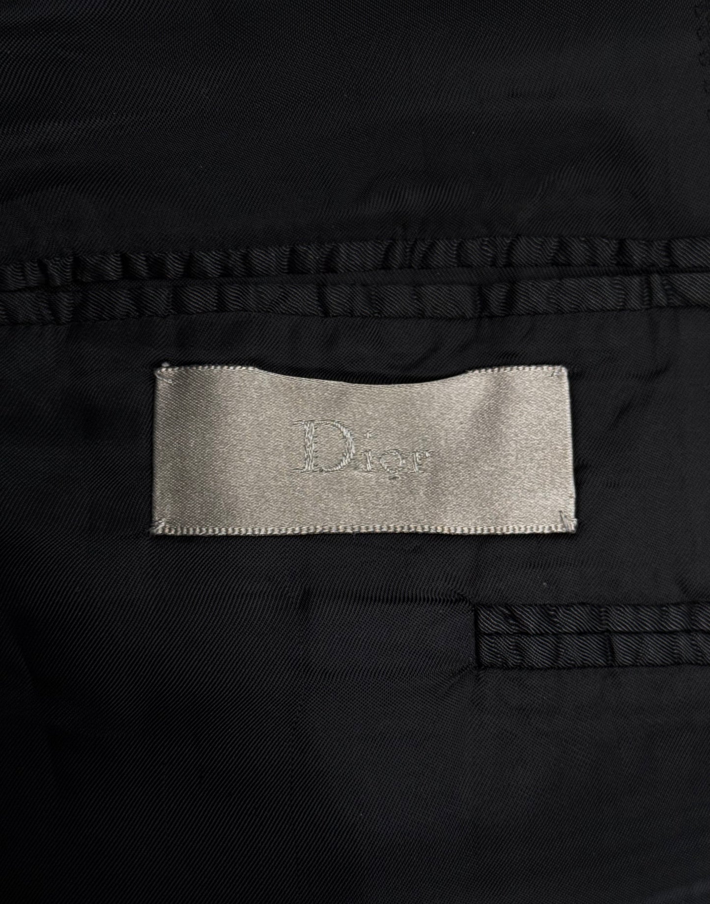DIOR HOMME AW08 “Lumiere Du Nord” Iridescent Gold Accent Silk Tuxedo Blazer