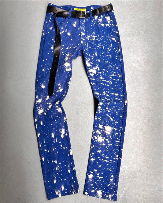 RAF SIMONS x Sterling Ruby AW14 Limited Edt. *1-of-50* Hand-bleached Splatter Denim