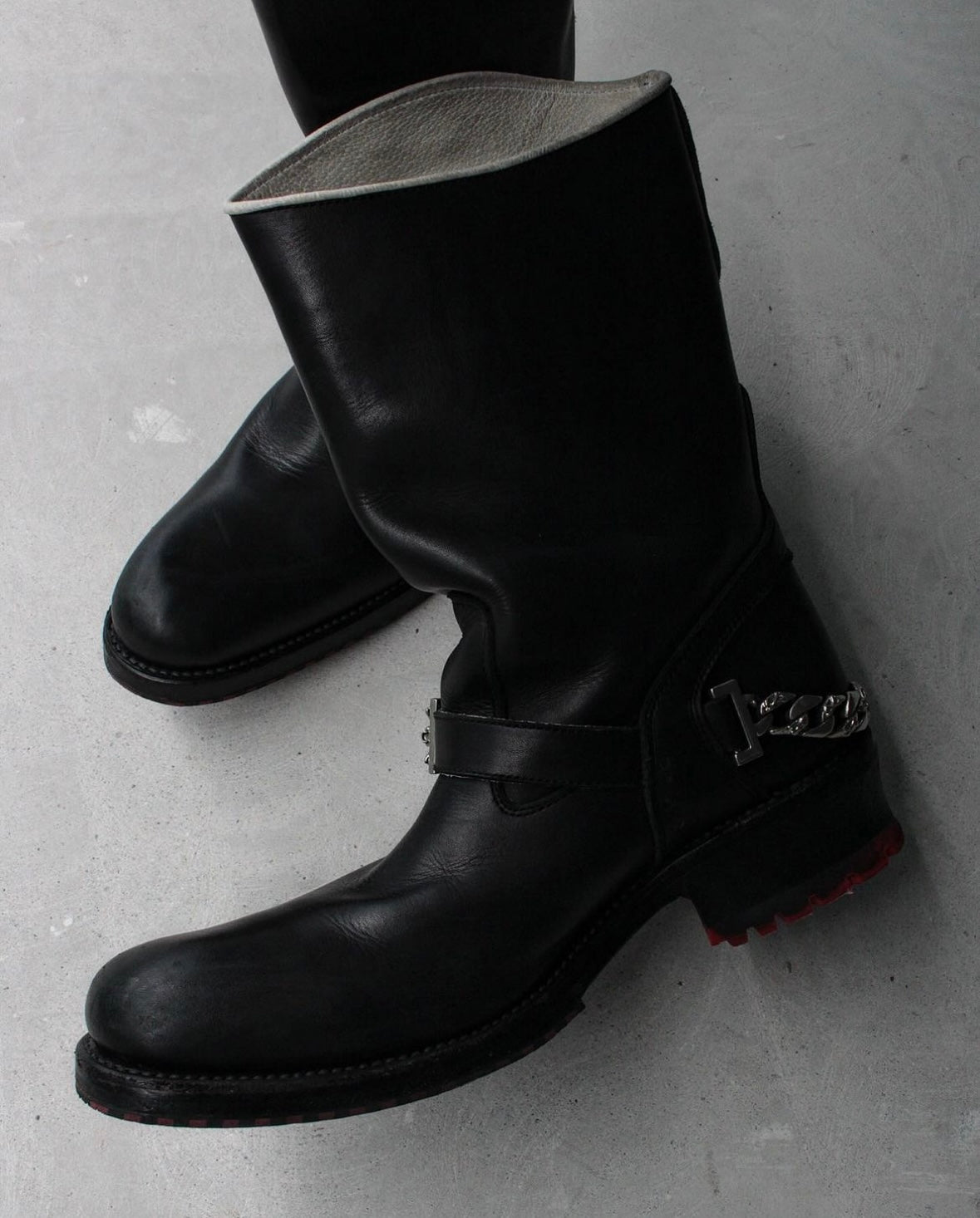 Hiromu Katahara ROEN Early 00s Cuban Chain Cowboy Boots