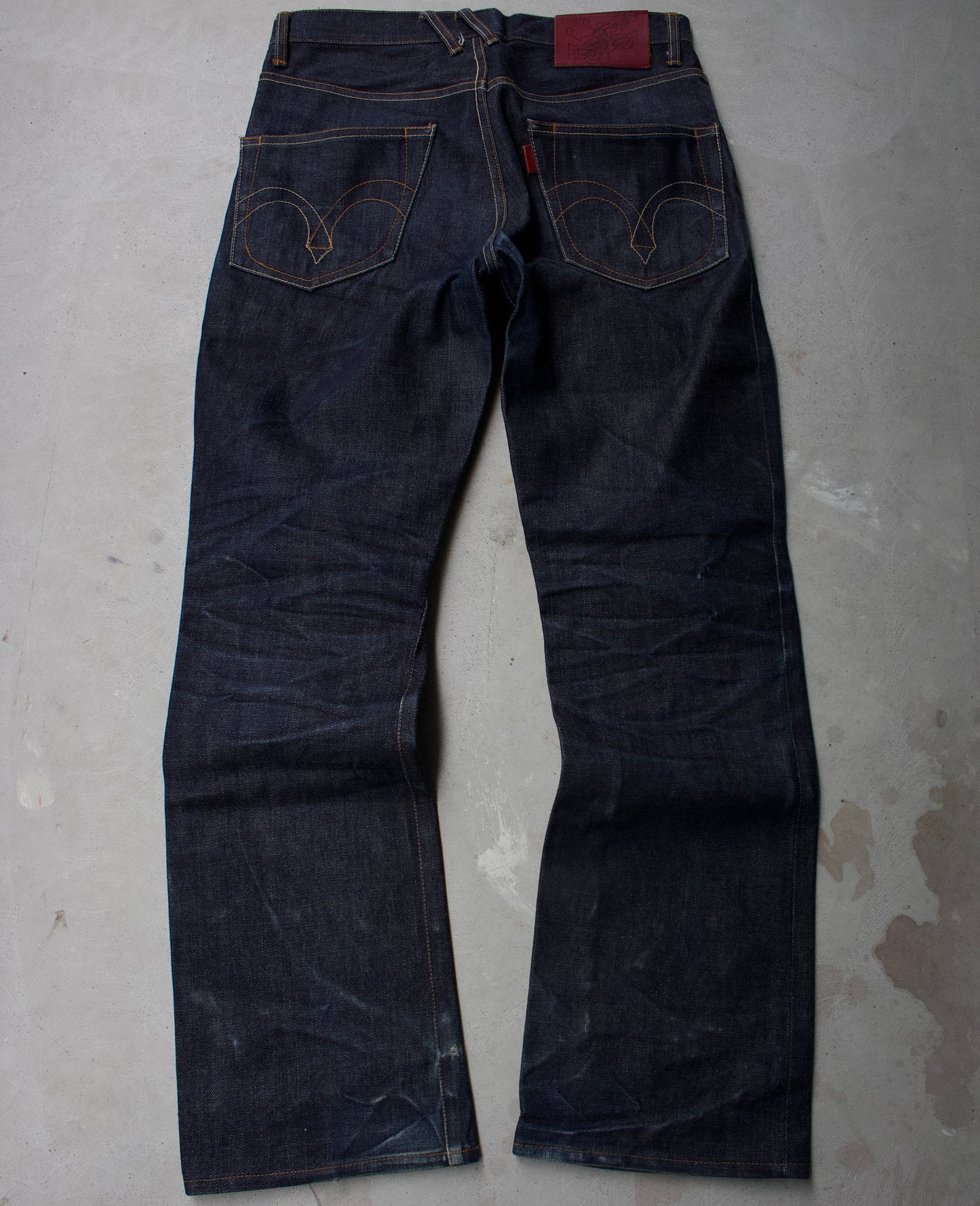 Yuji Yamada 00s ‘FURNISHING’ Raw Indigo Bootcut Denim