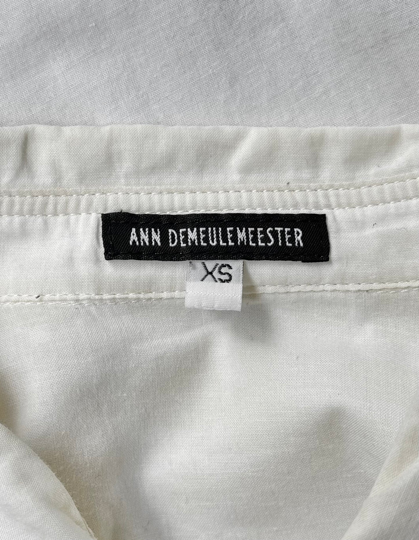Ann Demeulemeester SS14 Floral Flock Button-up Shirt