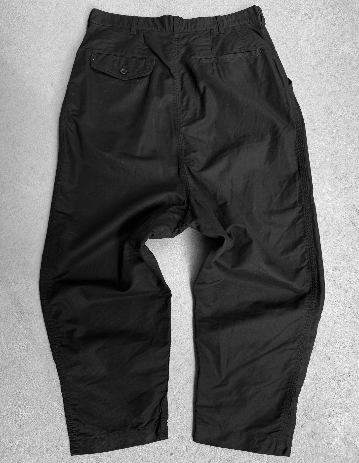 COMME des GARÇONS HOMME SS19 Drop-crotch Pleated Work Pants