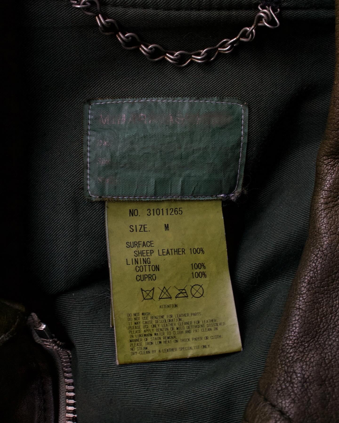MiharaYasuhiro AW05 Reconstructed Multi-zip Sheepskin Leather Jacket