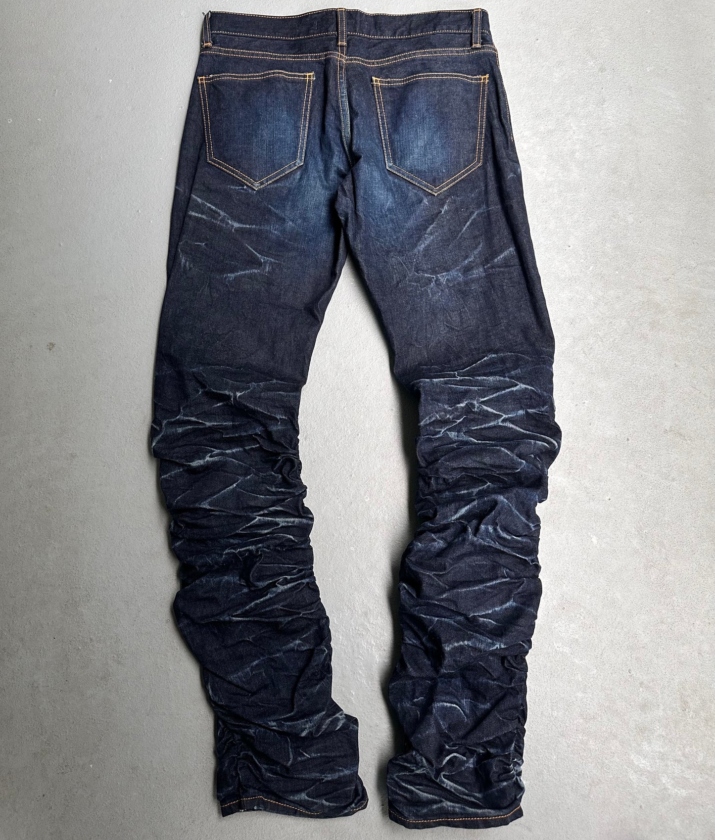 RipVanWinkle Early 00s Wrinkle Stacked Indigo Denim