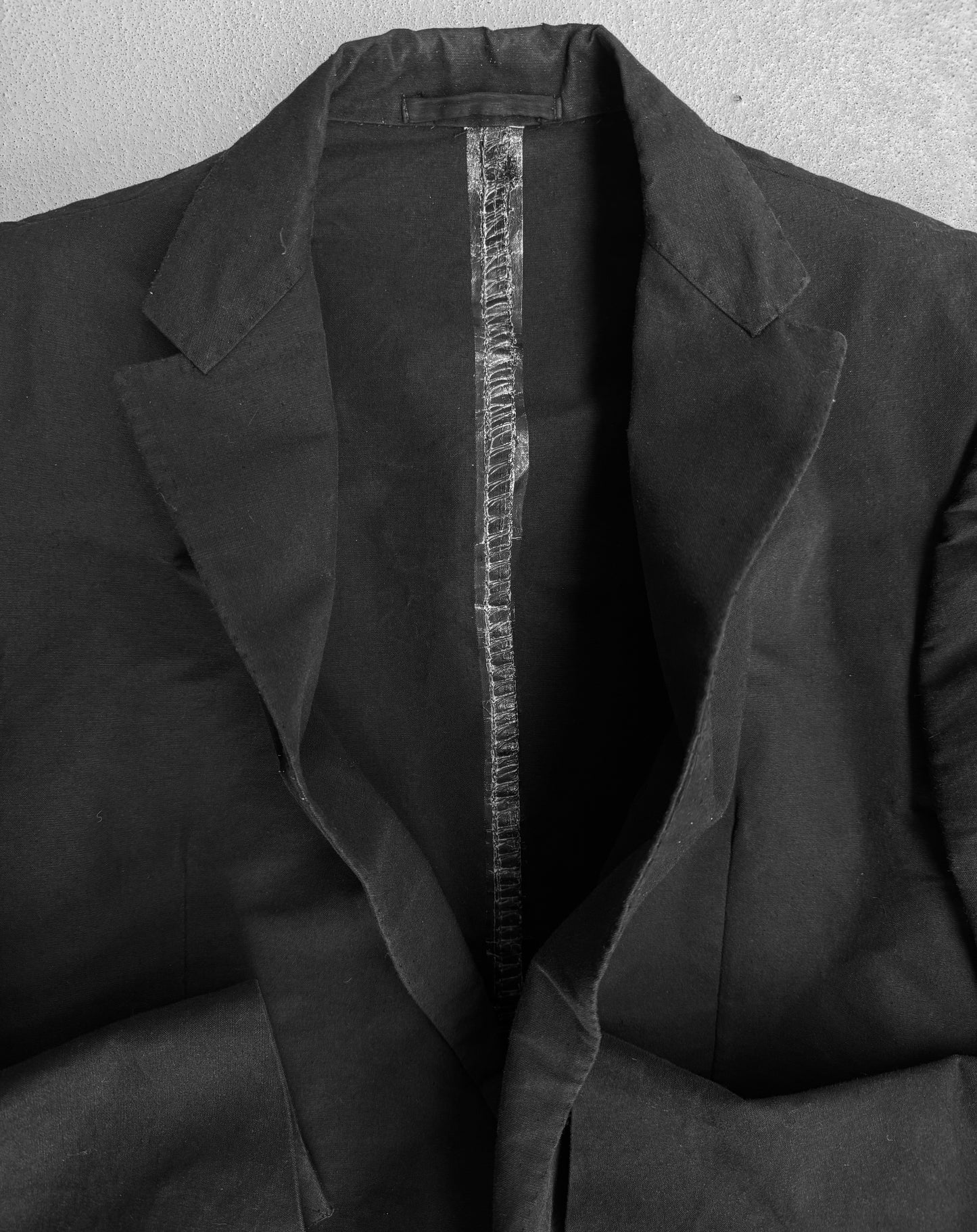 Carol Christian Poell Special ‘GM/2472 CORAWO’ Taped Overlock-Stitching Heavy Cotton Blazer