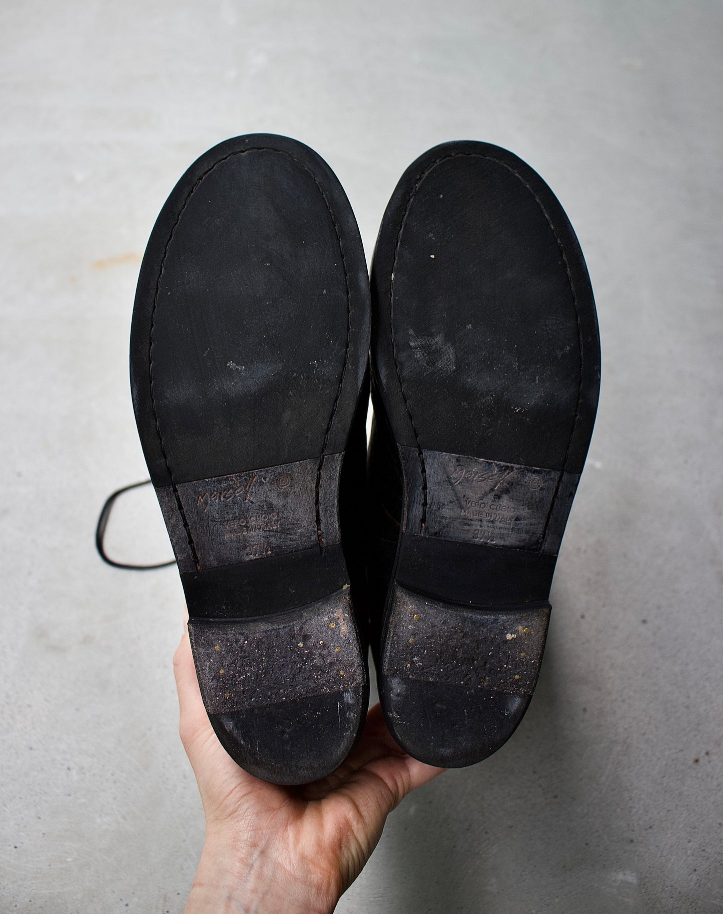 Marsèll Mid-Calf Combat Leather Boots