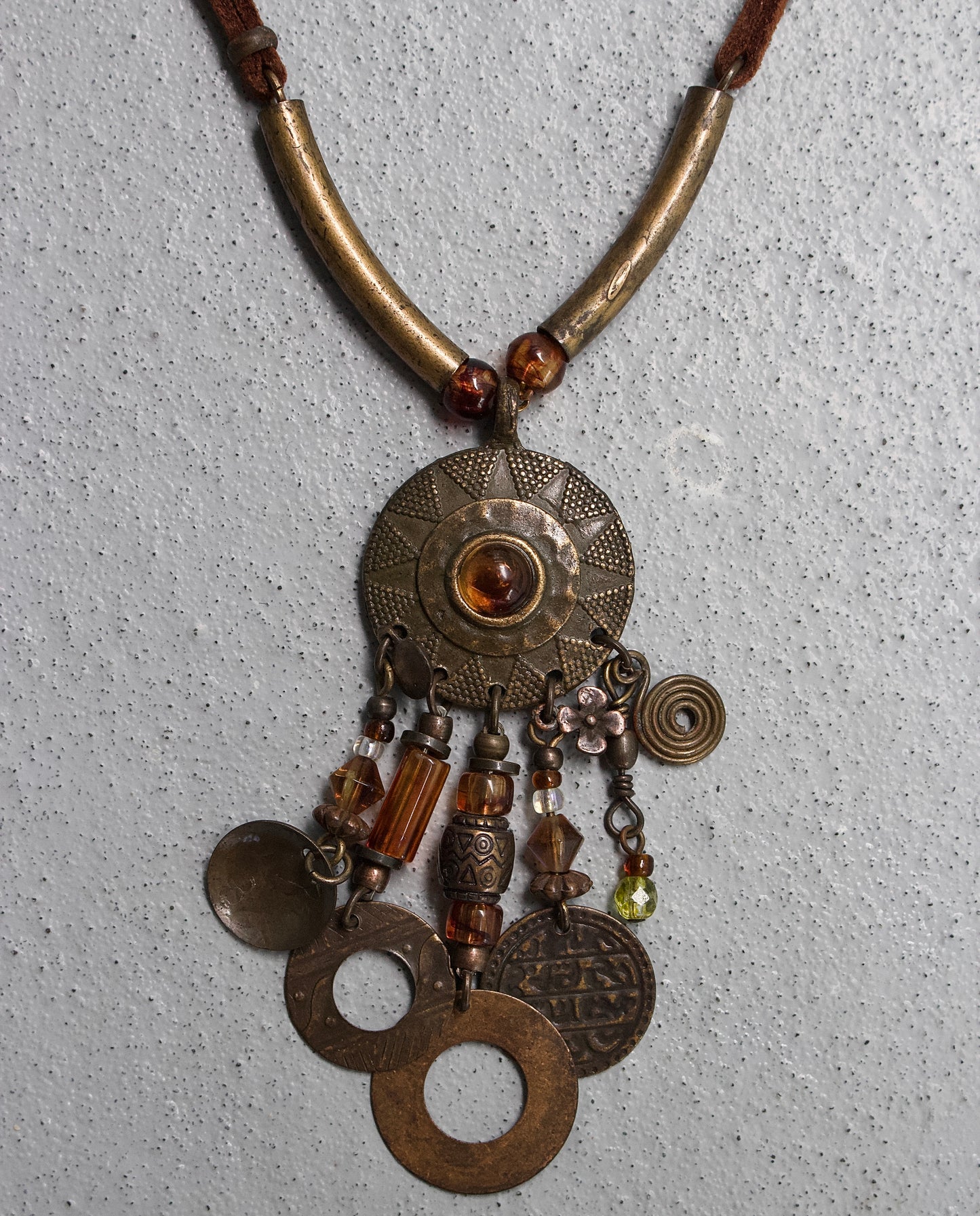 G.O.A Early 00s Tribal Medallion Necklace