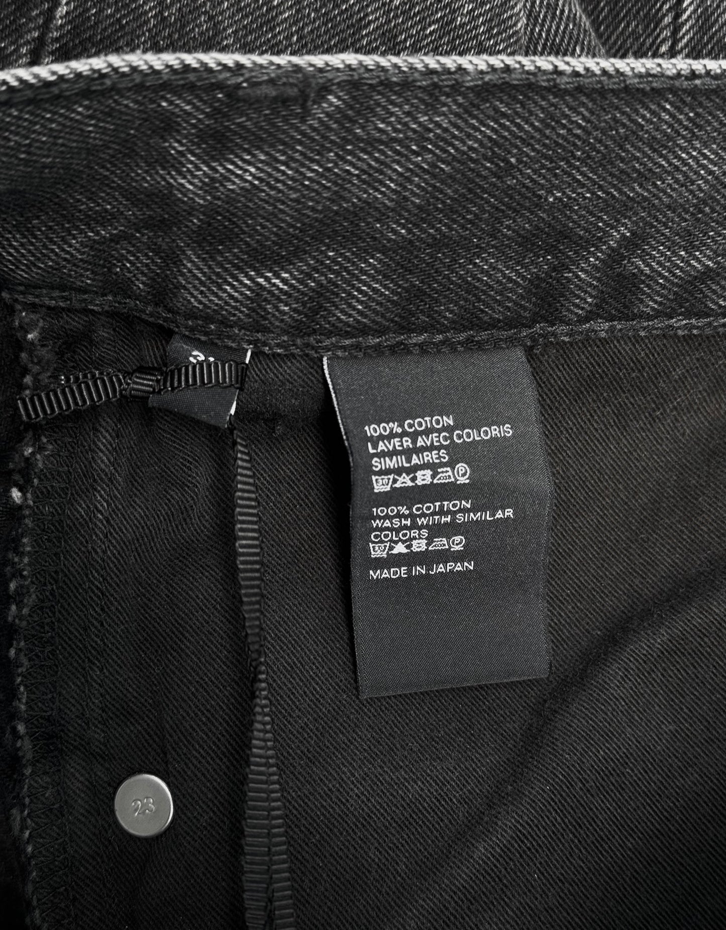 CELINE by Hedi Slimane ‘M_CU_006 511N’ Staff Only Washed Black Bootcut Denim