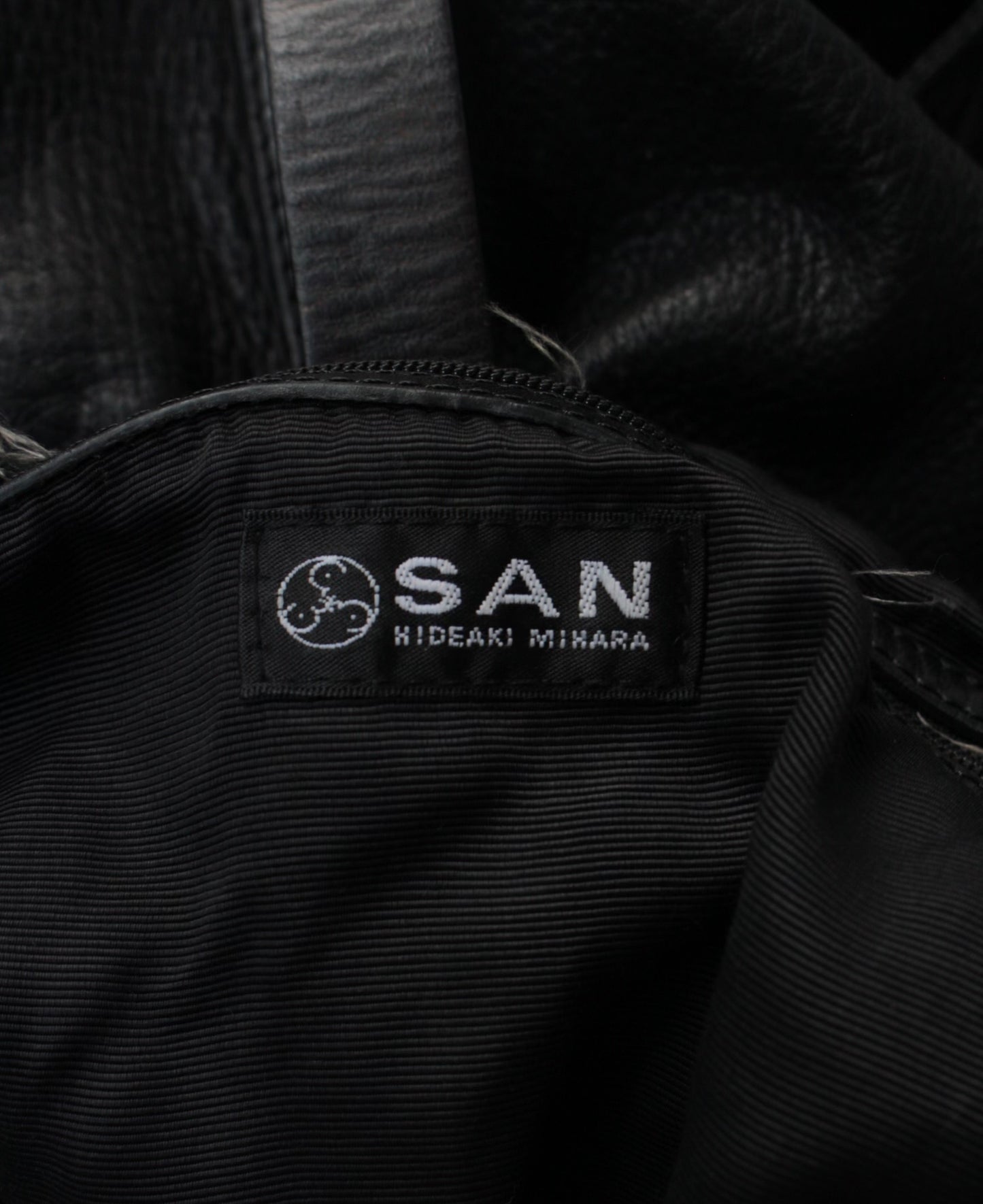 SAN Hideaki Mihara Early 00s Cowhide Leather Shoulder Bag