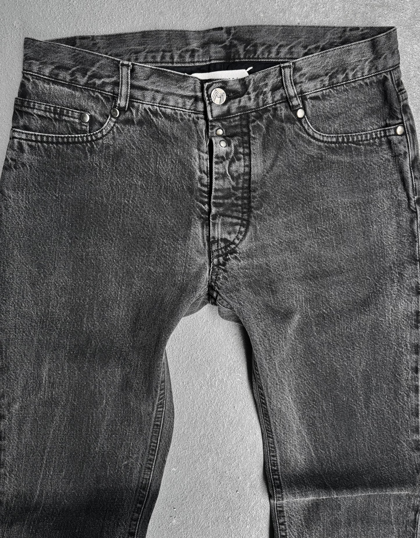 Maison Martin Margiela AW09 Washed Grey Slim-fit Denim