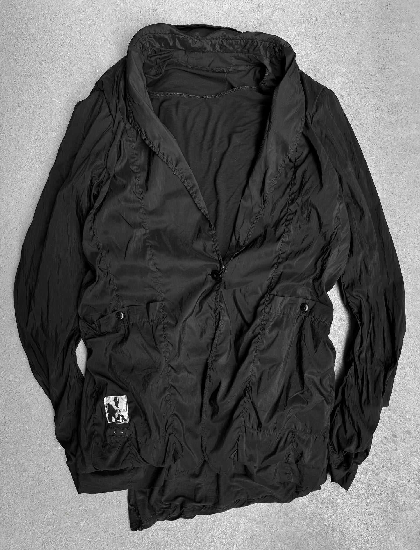 Rick Owens DRKSHDW SS14 “VICIOUS” Invert Layered Nylon Blazer