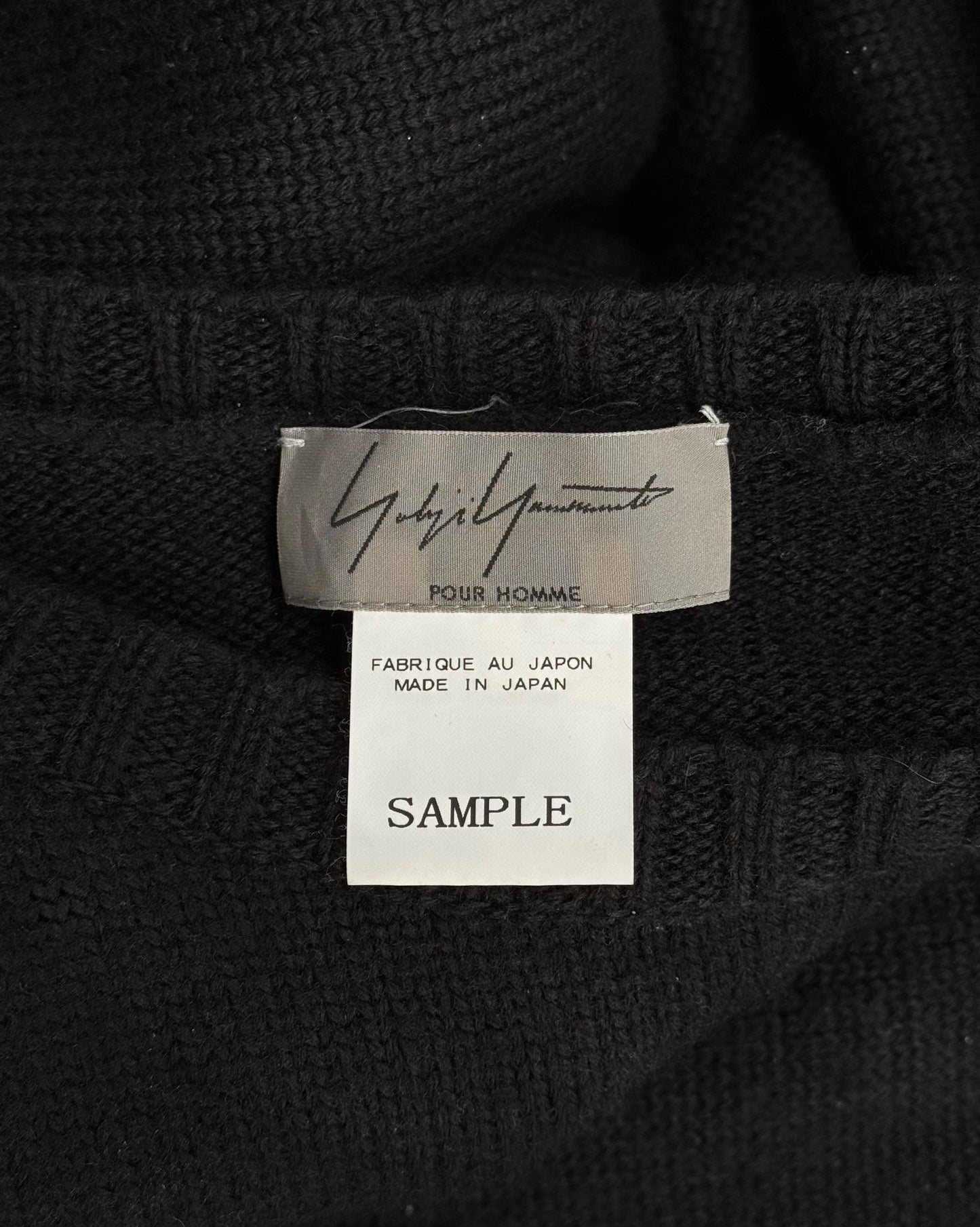 *SAMPLE* Yohji Yamamoto POUR HOMME AW07 ‘Shotaro Ishinomori: Cyborg009’ Graphic Knitted Sweater