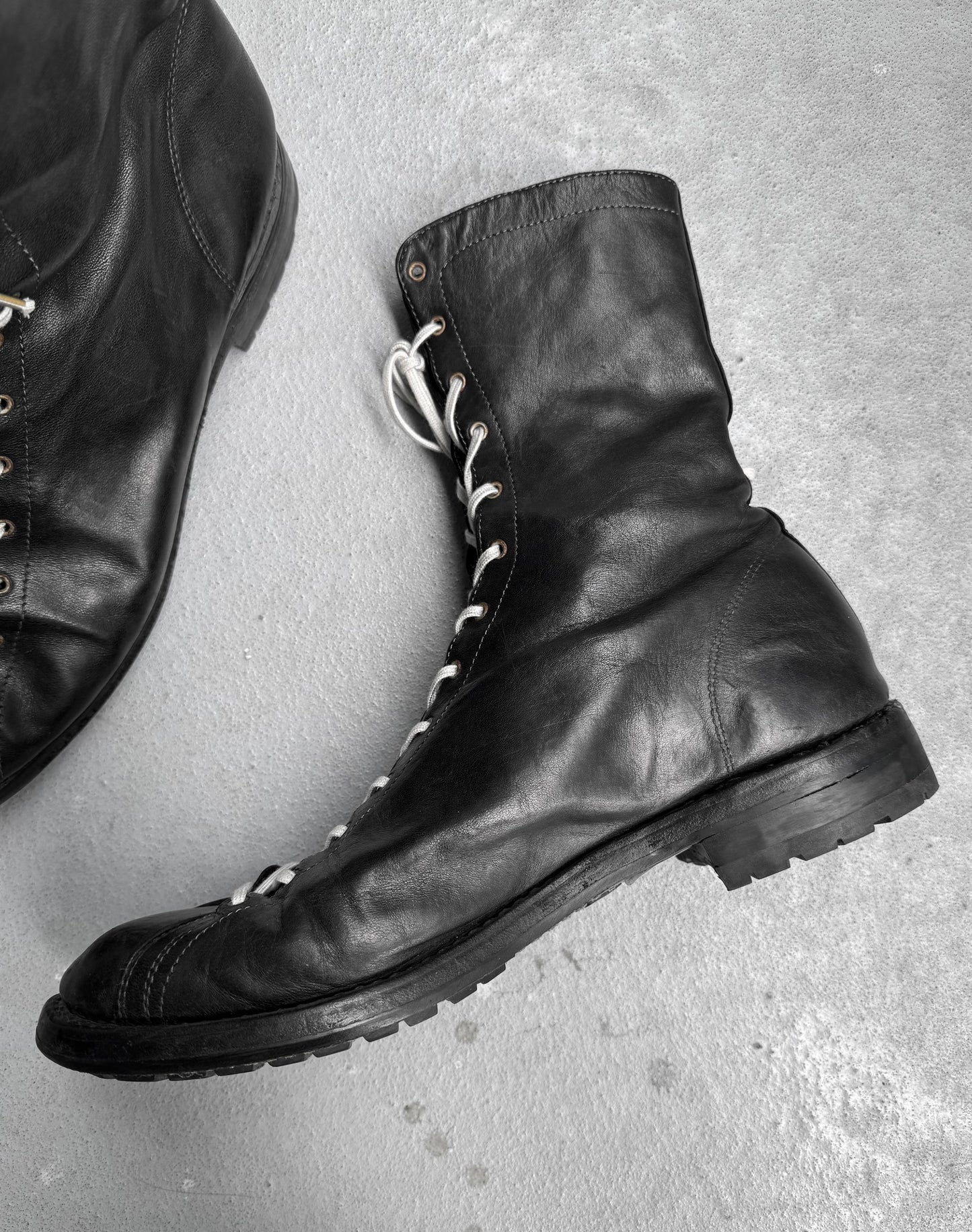 GUIDI 2011-2012 ‘5305’ Cordovan Leather Lace-up Monkey Boots