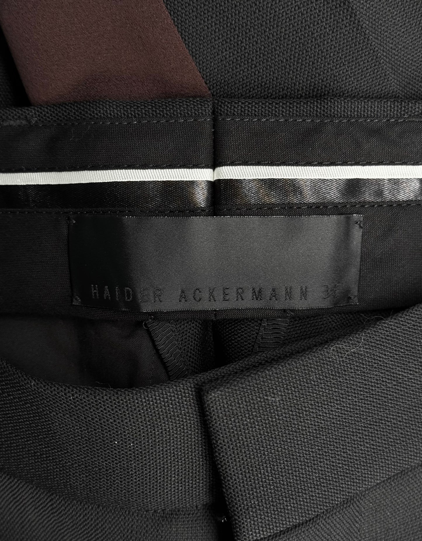 Haider Ackermann Tuxedo Stripe Skinny Dress Pants