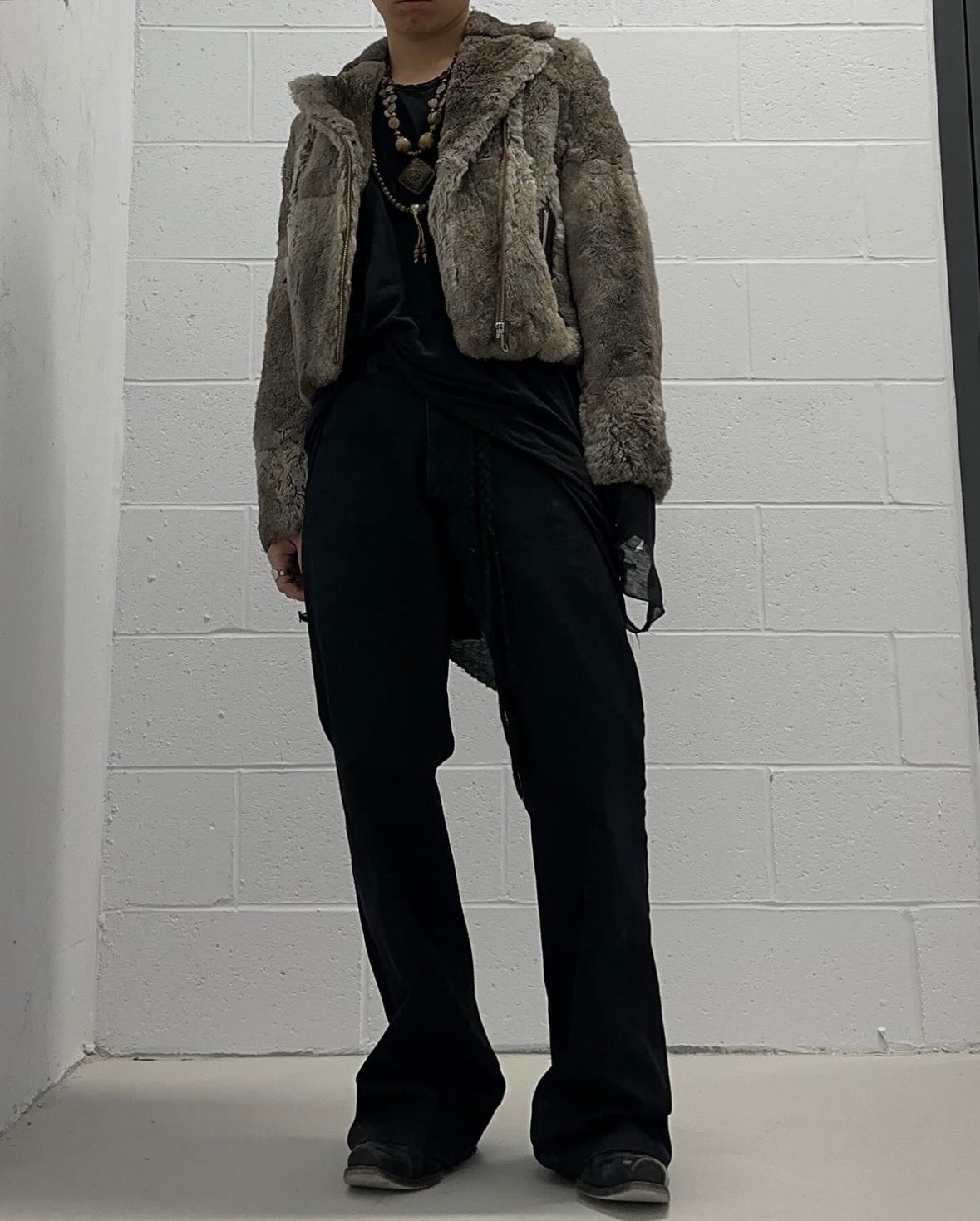 MiharaYasuhiro Late 90’s Rabbit Fur Rider Jacket