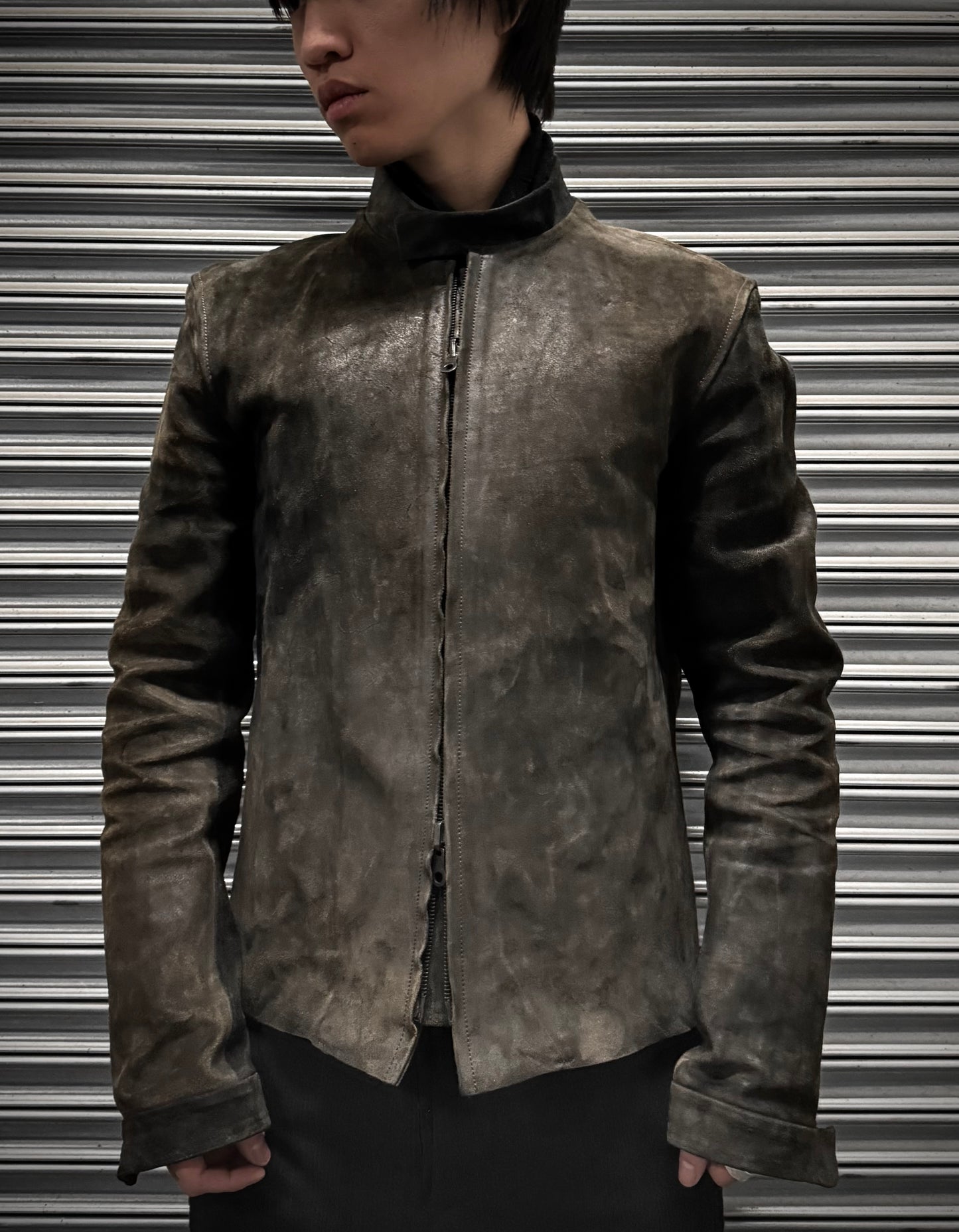 Carpe Diem Early 00s Reversible Cow Leather Aviator Jacket