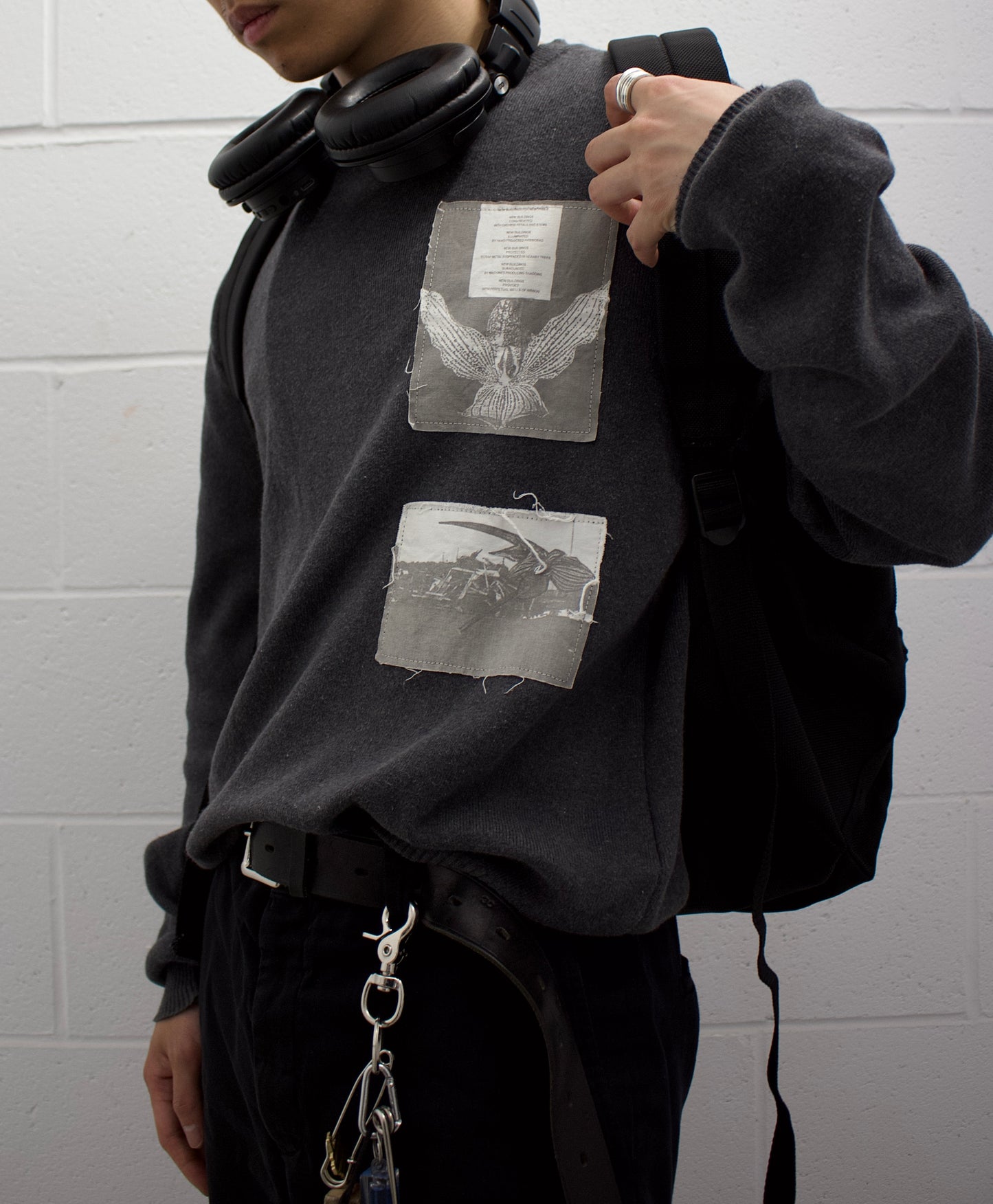 RAF by Raf Simons AW06 Peter de Potter’s ‘New Buildings’ Patchwork Sweatshirt