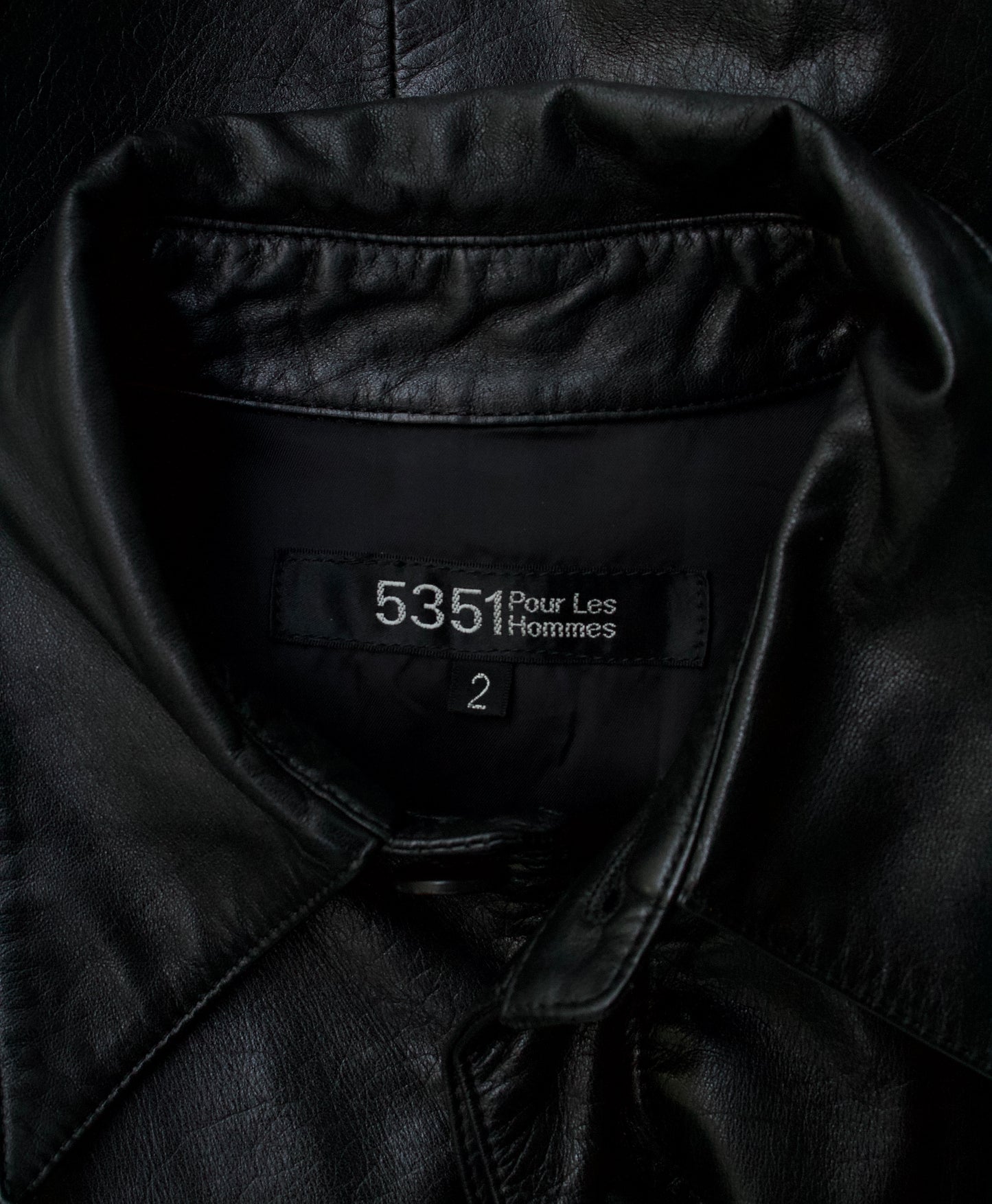 5351 Pour Les Hommes Early 00s Cowhide Leather Shirt