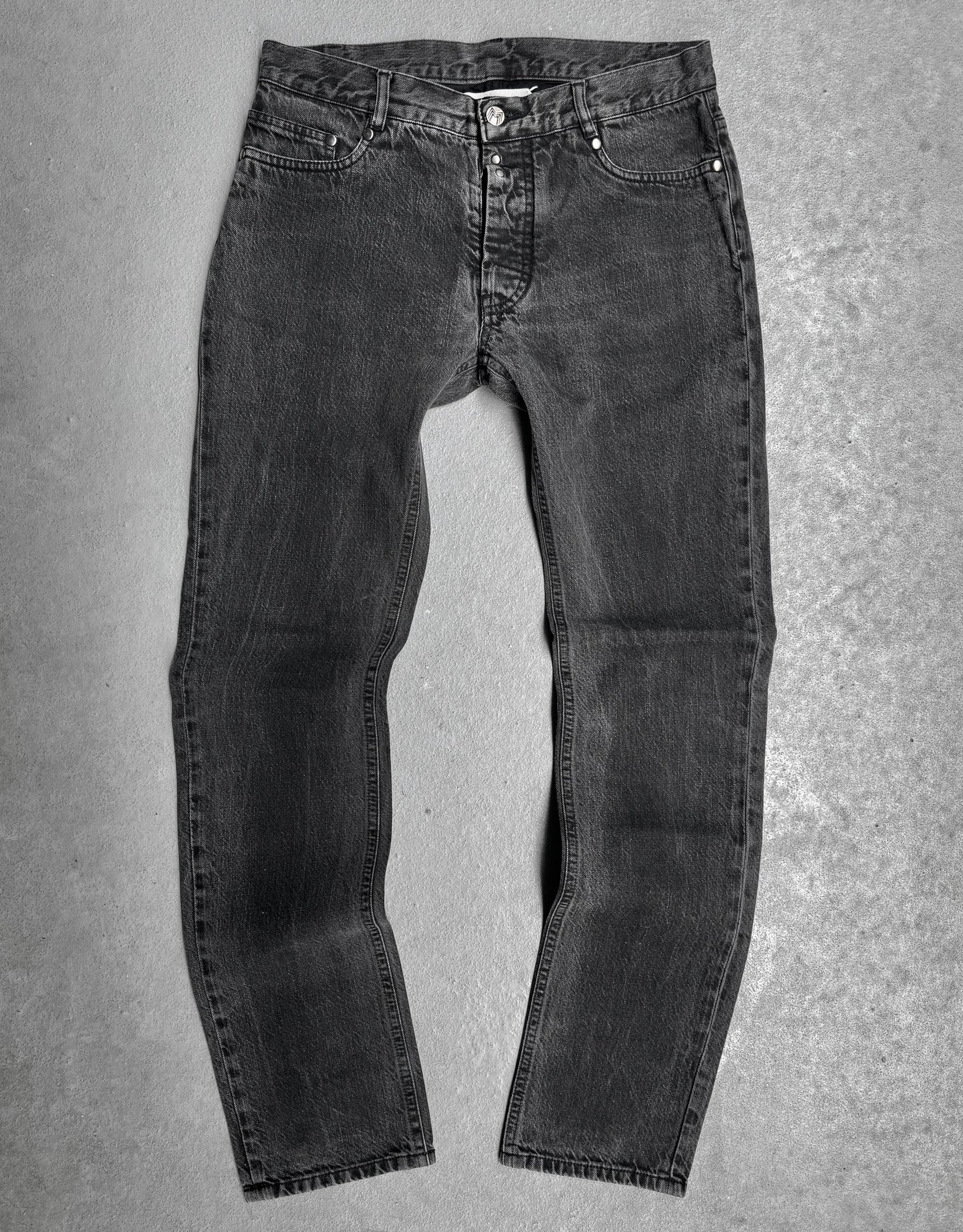 Maison Martin Margiela AW09 Washed Grey Slim-fit Denim