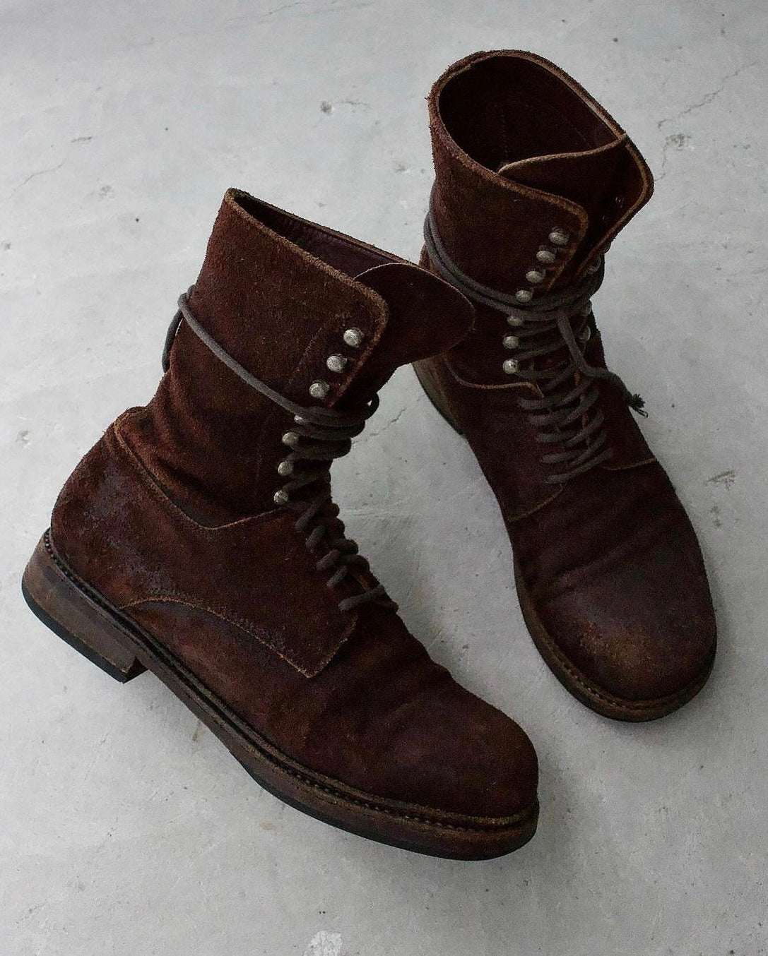 MiharaYasuhiro AW10 Foldable Suede Leather Boots