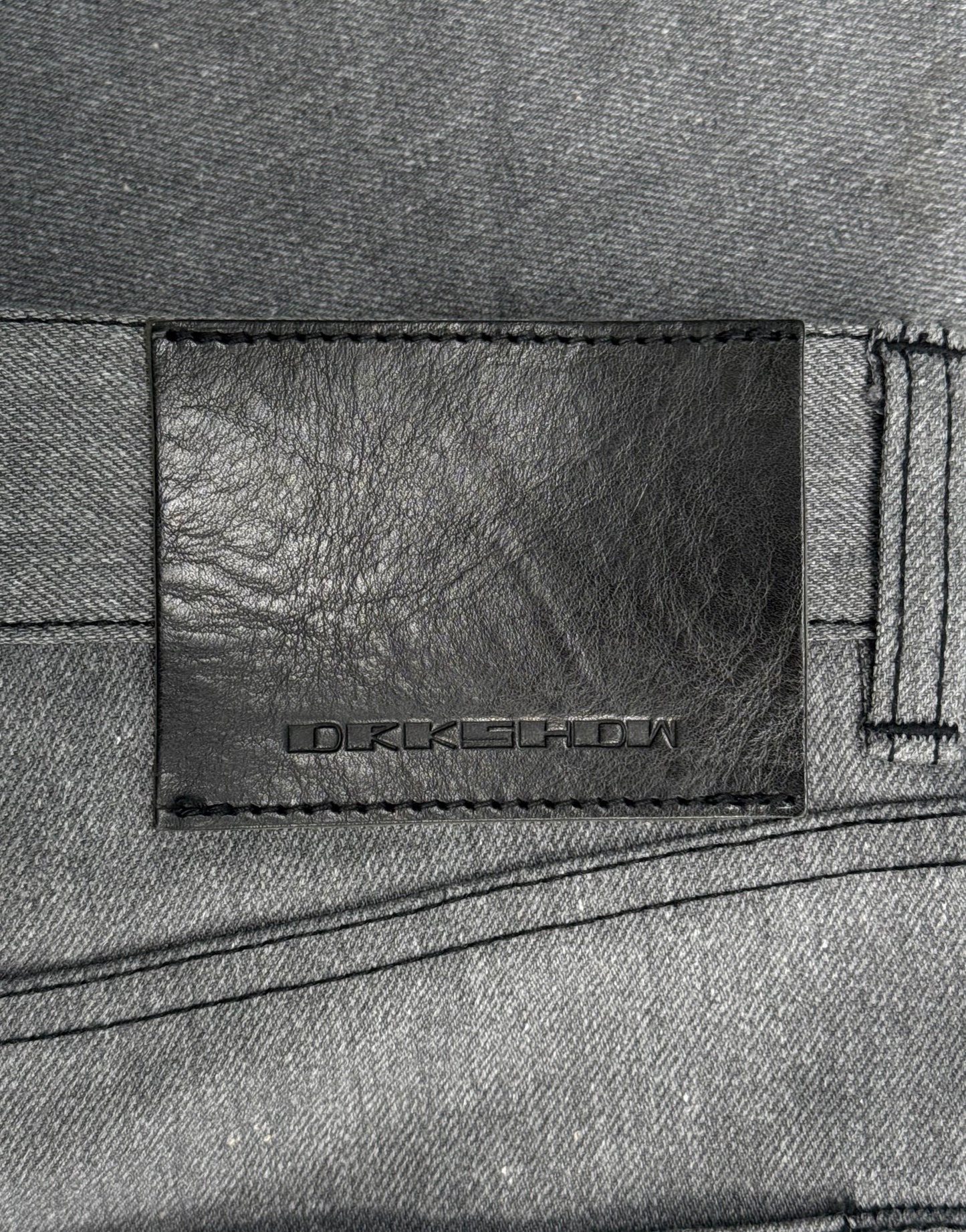 *SAMPLE* Rick Owens DRKSHDW AW22 “STROBE” 16oz Japanese Raw Selvedge Flare ‘Jim Cut’ Denim