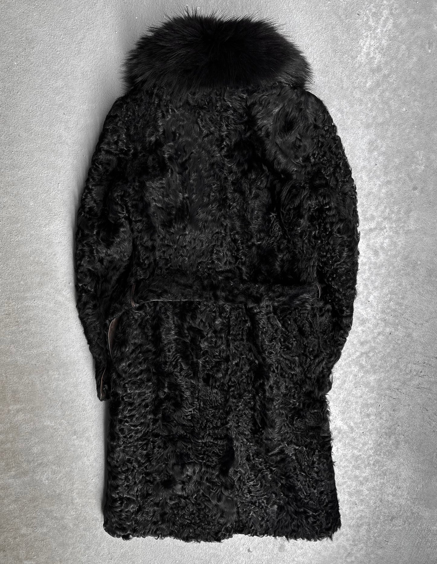 Giorgio Brato Early 00s Sheep Fur Long Coat