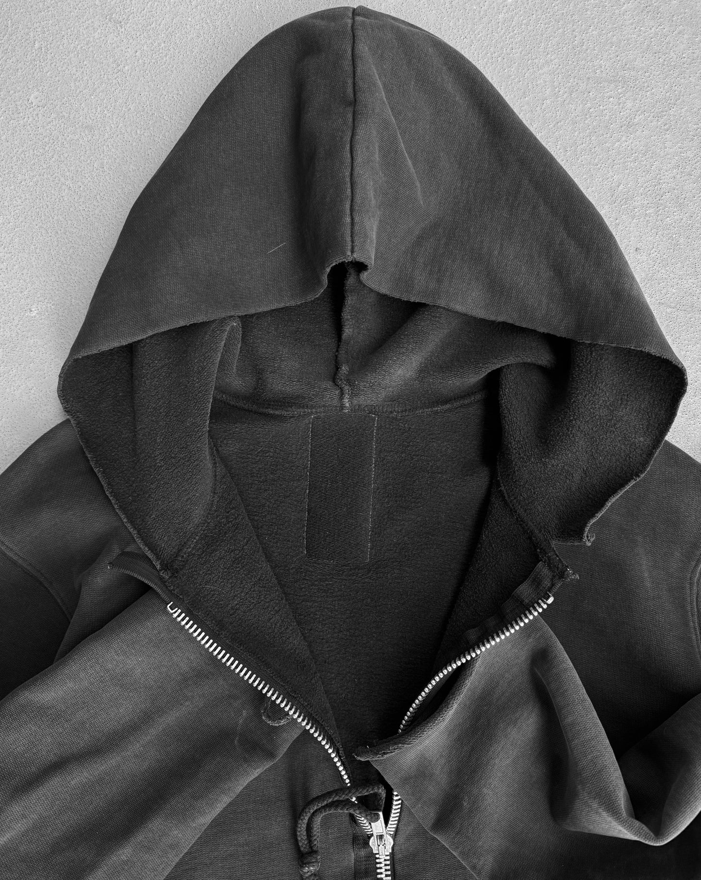 Rick Owens AW01 SLAB Reconstructed Double-Zipper Hoodie