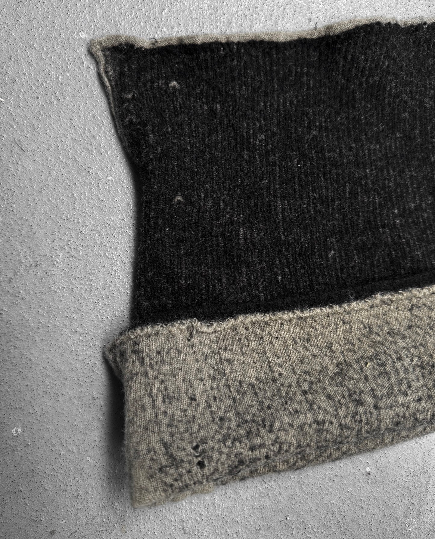 Label Under Construction Woven Cashmere-blend Double Face Square Hat