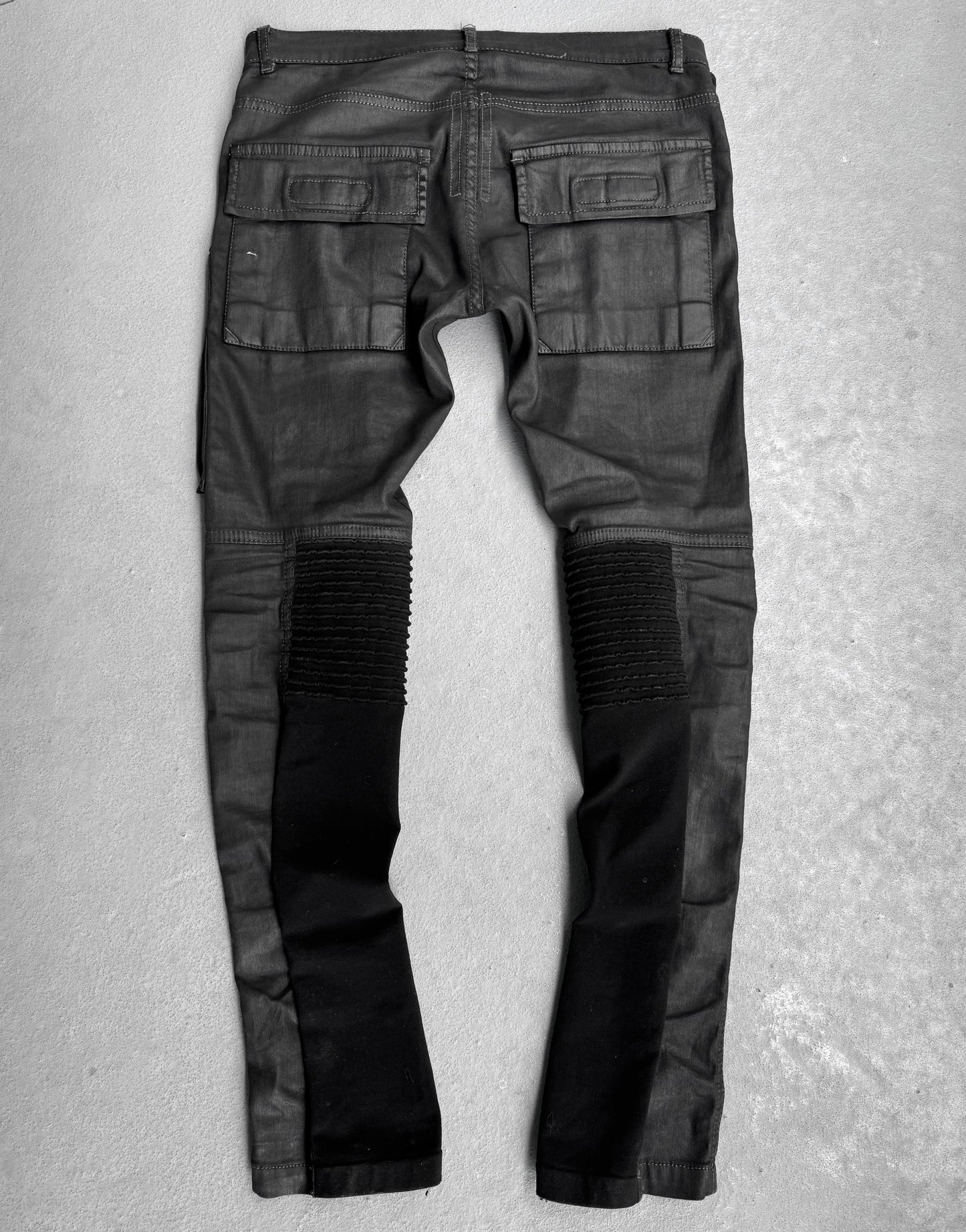 Rick Owens DRKSHDW SS15 “FAUN” Heavy-waxed Memphis Biker Pants
