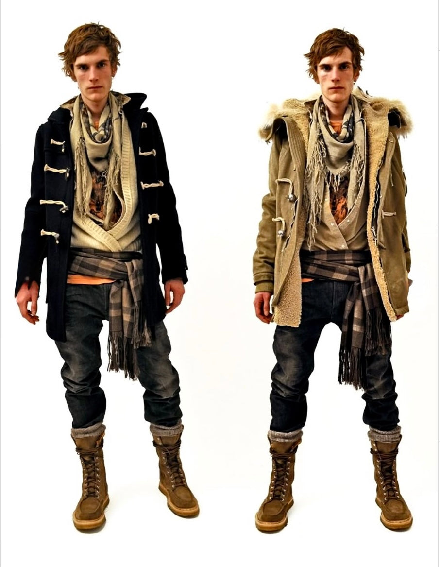 BALMAIN by Christophe Decarnin AW11 Boiled Wool Duffle Coat