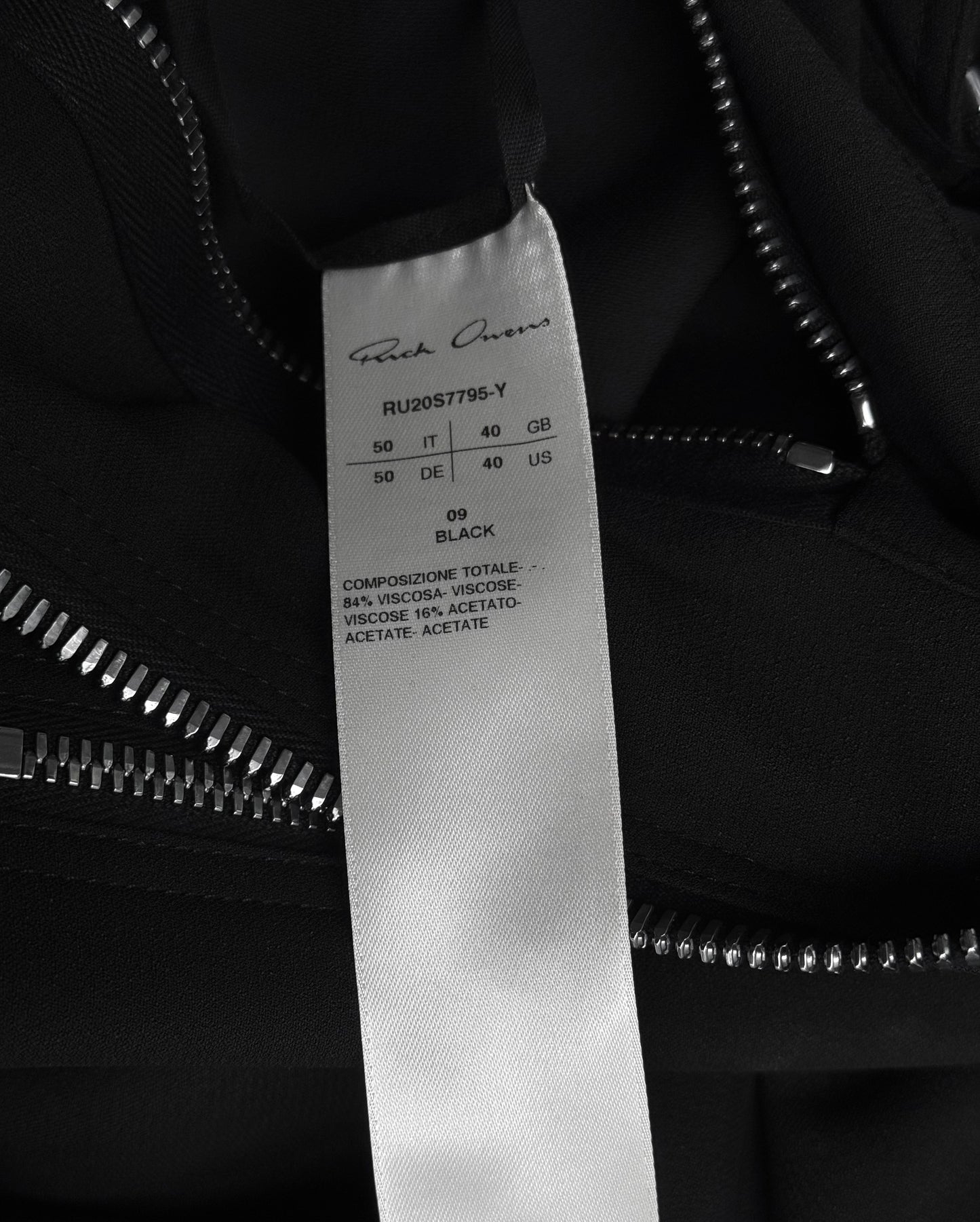 Rick Owens SS20 “TECUATL” Cropped IES Bomber Jacket