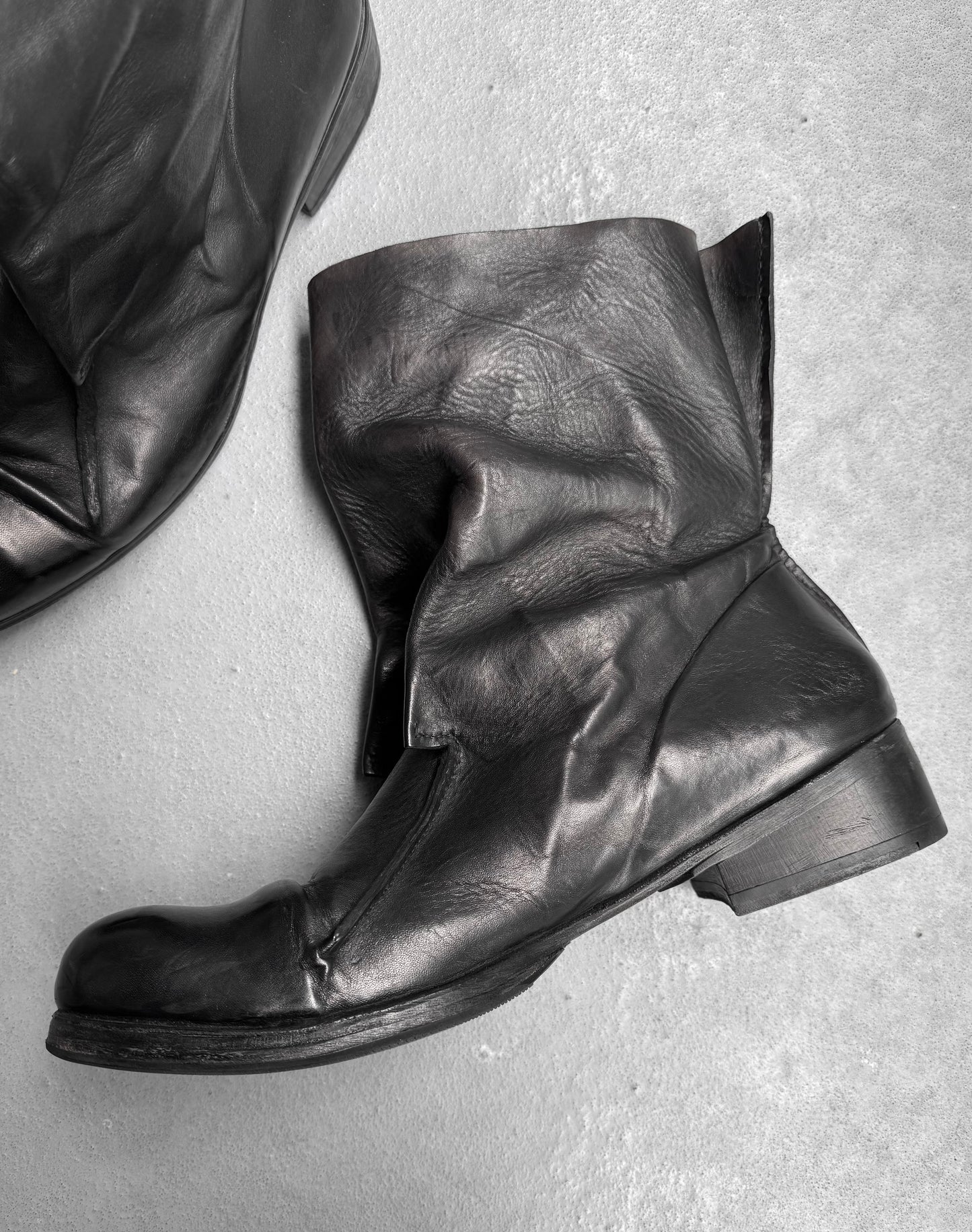 Boris Bidjan Saberi x Muñoz Vrandecic AW14-15 ‘BOOT1-F235’ Horse Leather Pull-on Boots