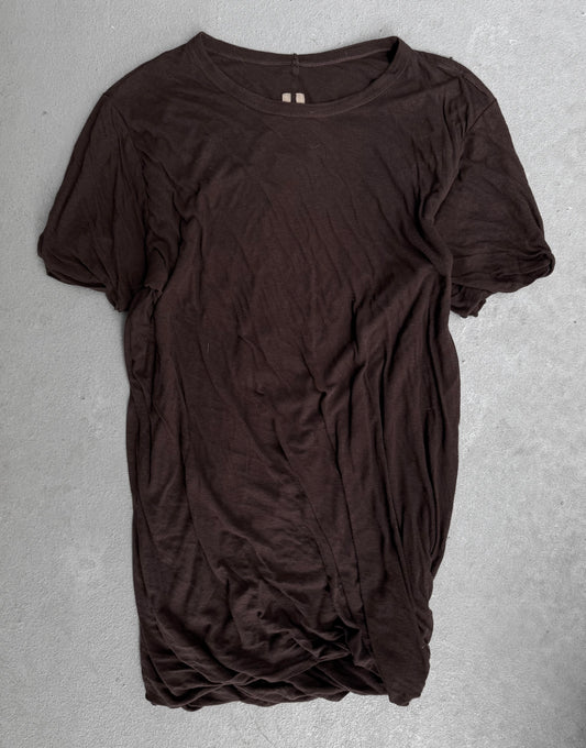 Rick Owens SS22 "FOGACHINE" Oxblood Double Layer T-shirt