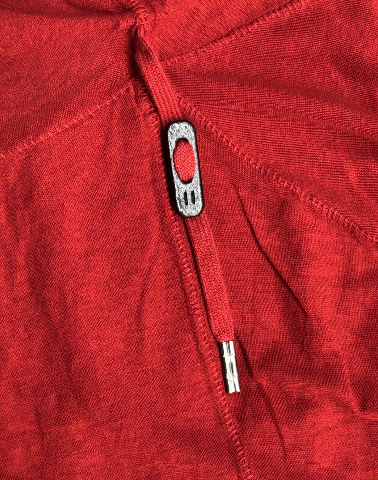 Boris Bidjan Saberi AW15 Overlock ‘TS1-TF’ Red Obejct-dyed T-shirt