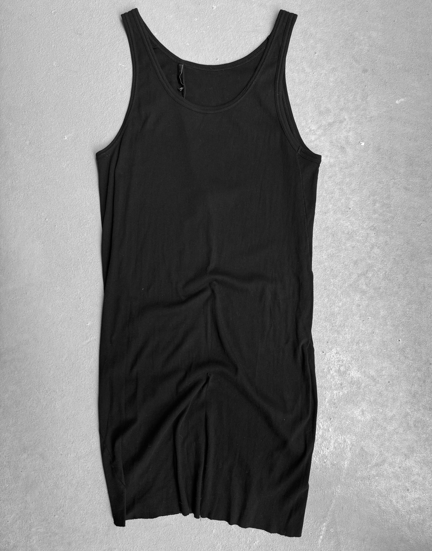 11 by Boris Bidjan Saberi Black Garment-dyed Ribbed Tank Top