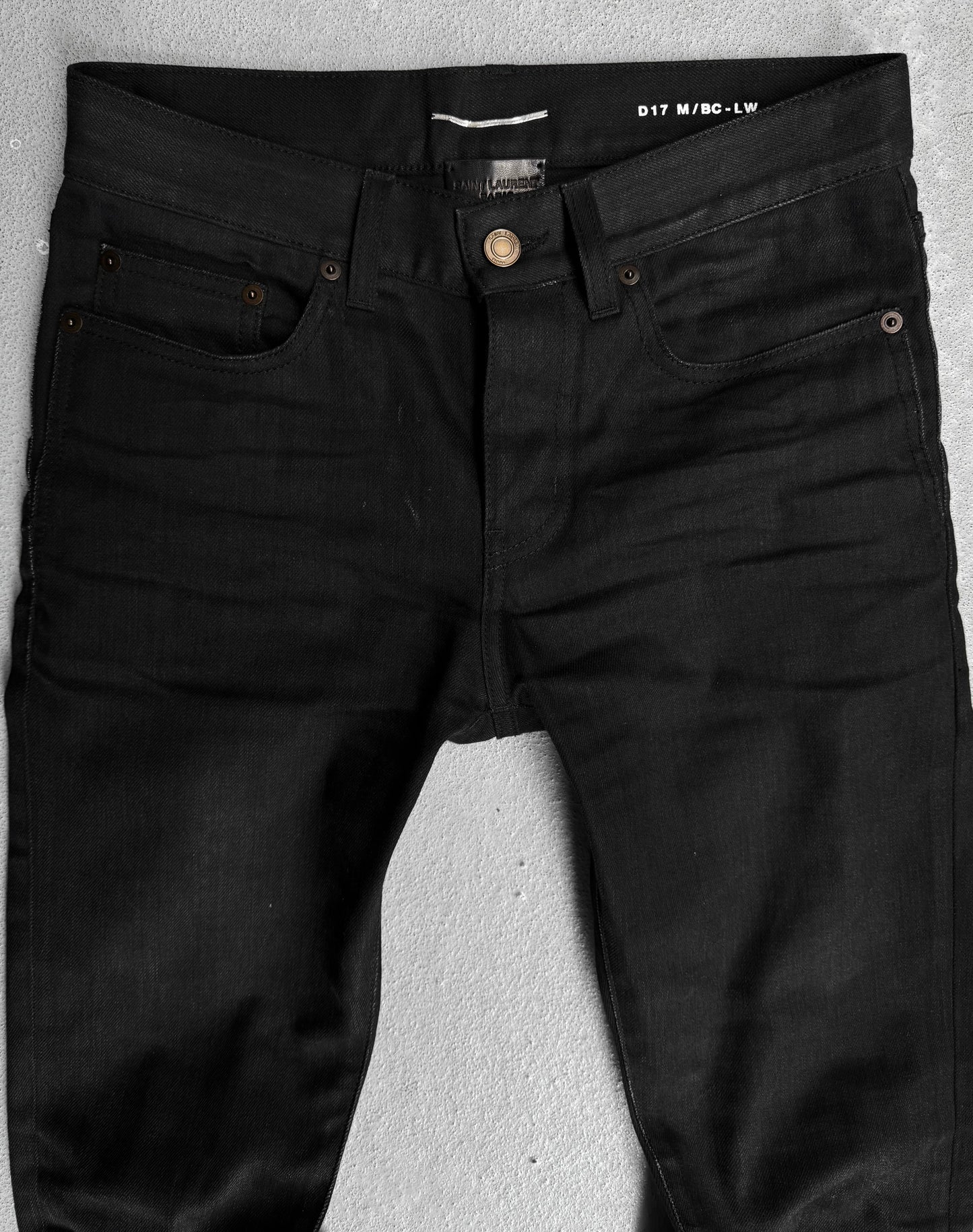Saint Laurent Paris SS19 ‘D17’ Black Bootcut Flare Denim