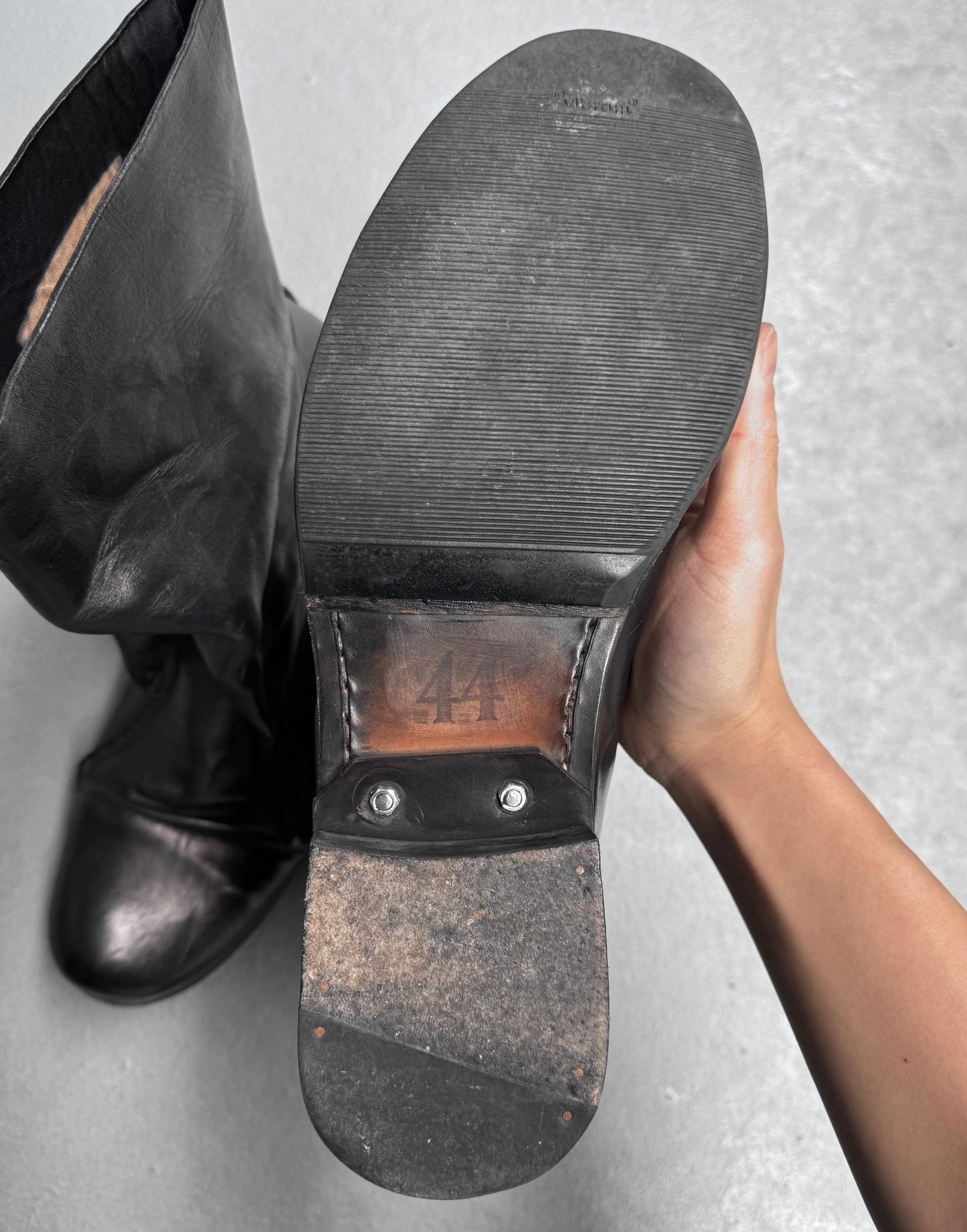 Boris Bidjan Saberi x Muñoz Vrandecic AW14-15 ‘BOOT1-F235’ Horse Leather Pull-on Boots