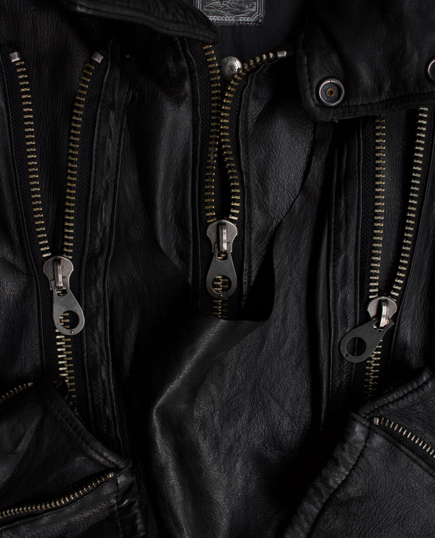 MiharaYasuhiro AW08 Reconstructed Multi-zip Deerskin Leather Jacket