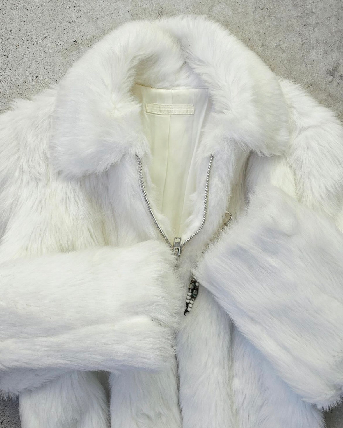 20471120 CONDIRE Early 00s Mink Faux Fur Bomber Jacket
