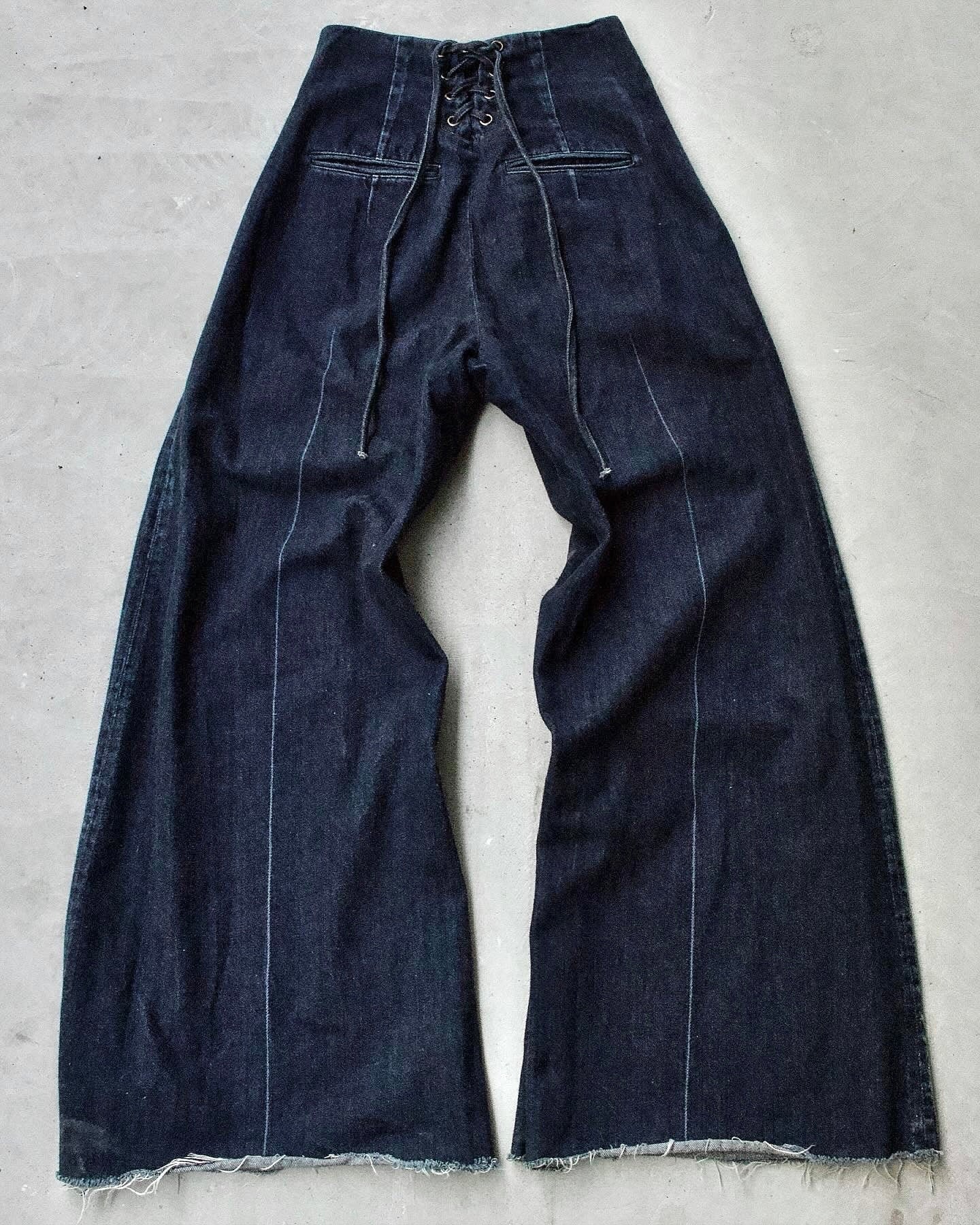 MiharaYasuhiro AW12 Bondage Wide Leg Cut Denim