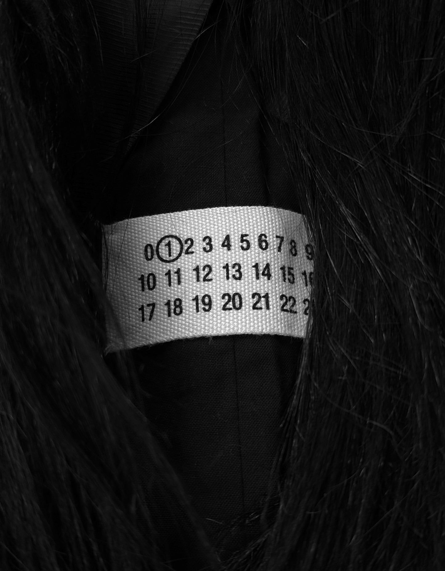 Maison Martin Margiela AW14 Open Front Goat Hair Jacket