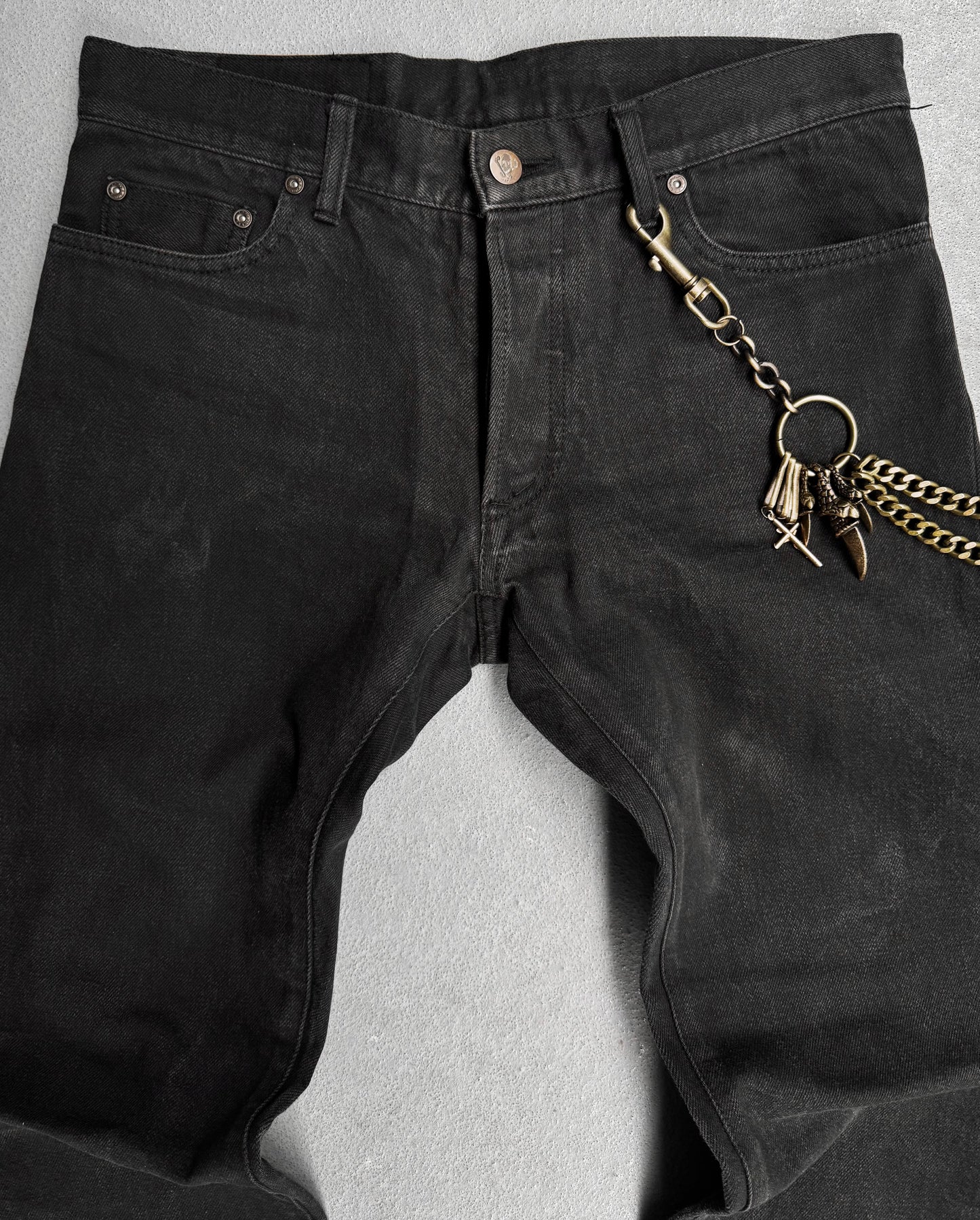 CELT & COBRA Early 00s Faded Black Bootcut Denim