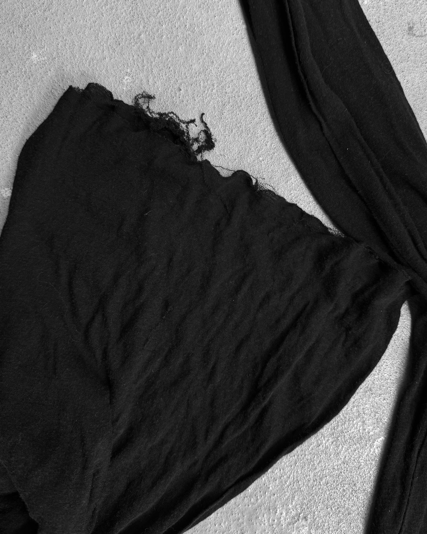 ATTACHMENT by Kazuyuki Kumagai Frayed Double-layered Cotton Scarf
