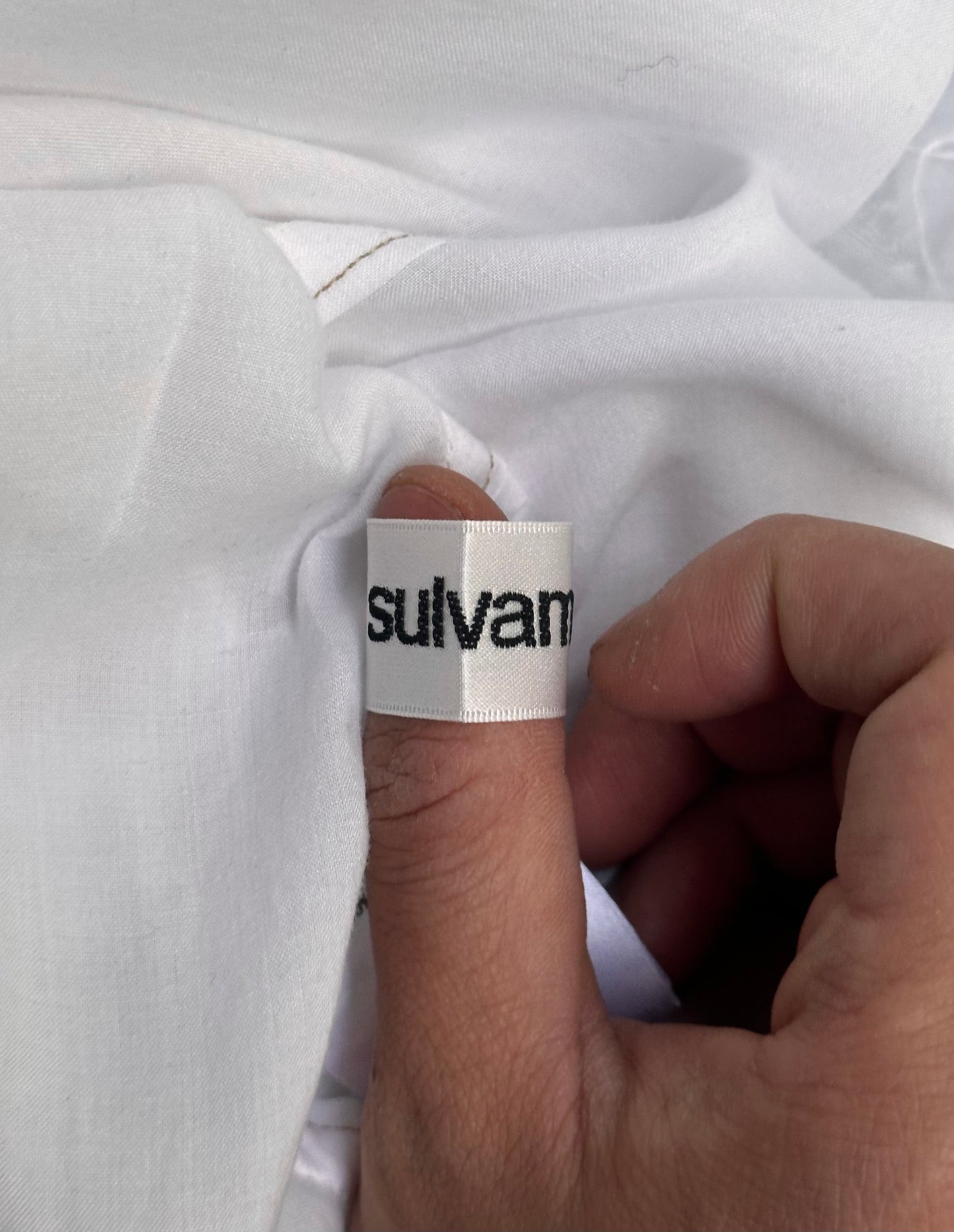 sulvam SS20 Asymmetrical Frayed Double-sided Shirt