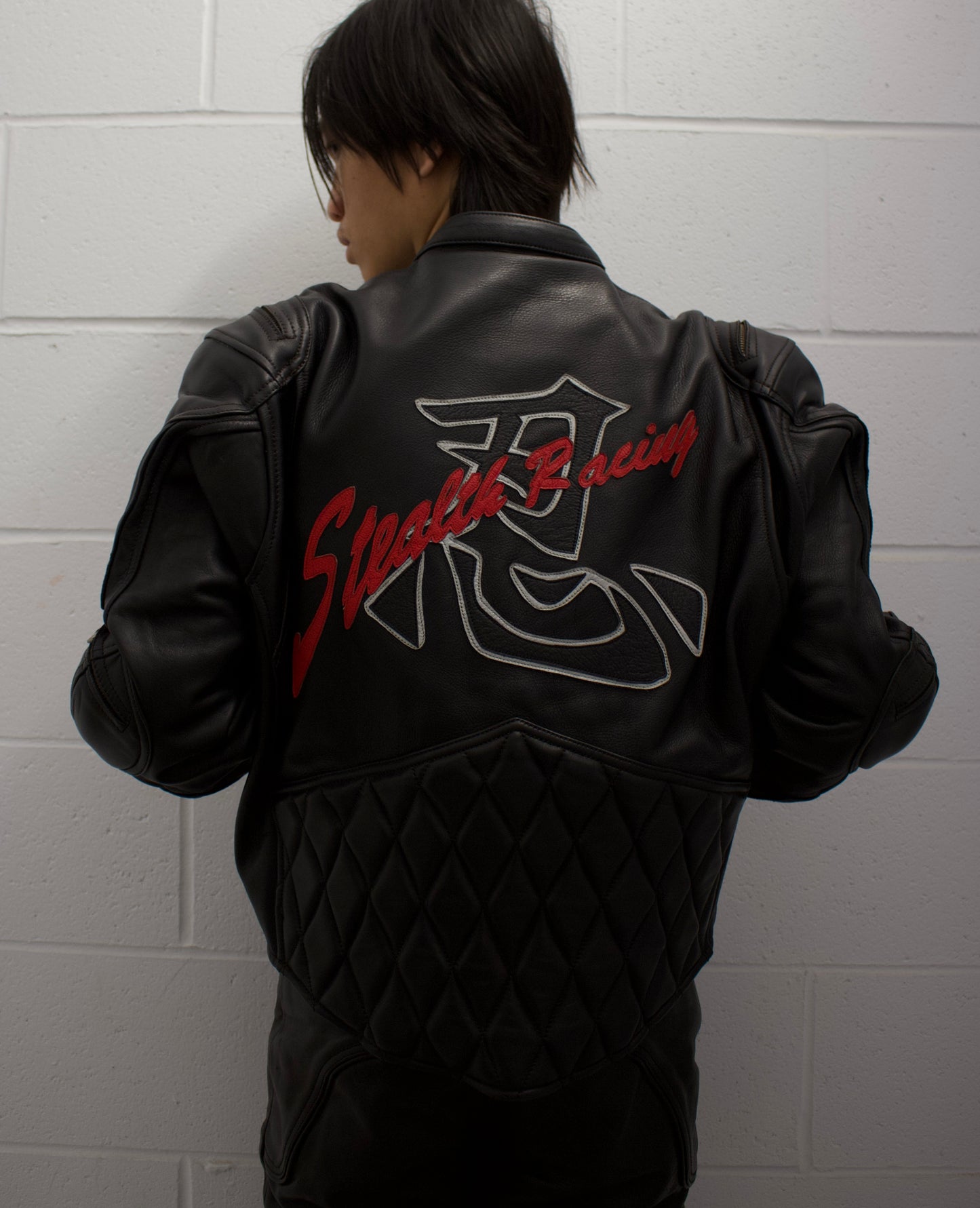 KADOYA K’s Leather Early 00s ‘STEALTH’ Padded Cow Leather Motorcycle Jacket