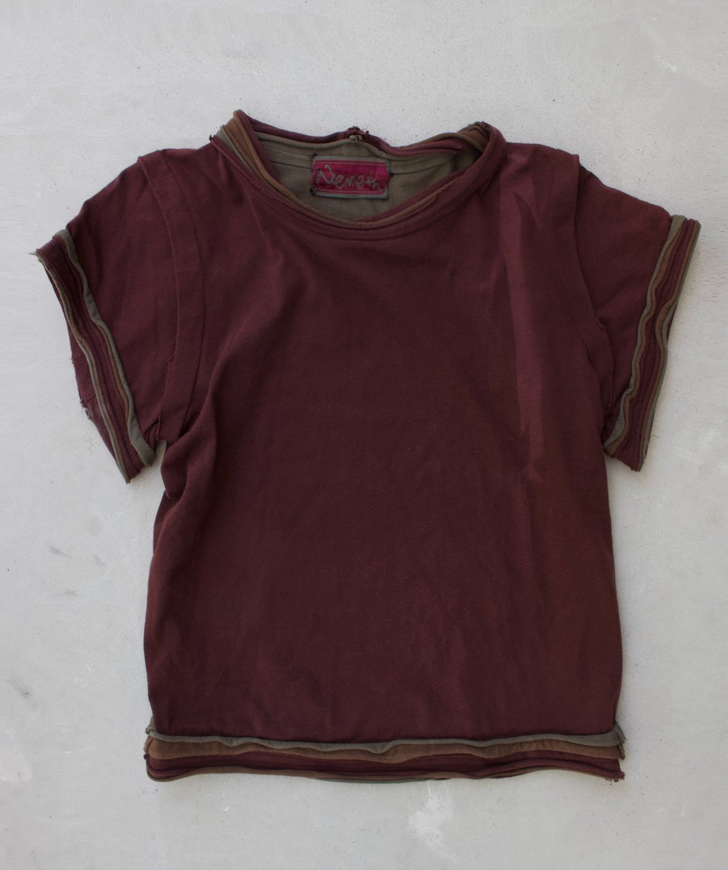 Christopher Nemeth Late 90s Reconstructed Multi-colour Layer T-shirt