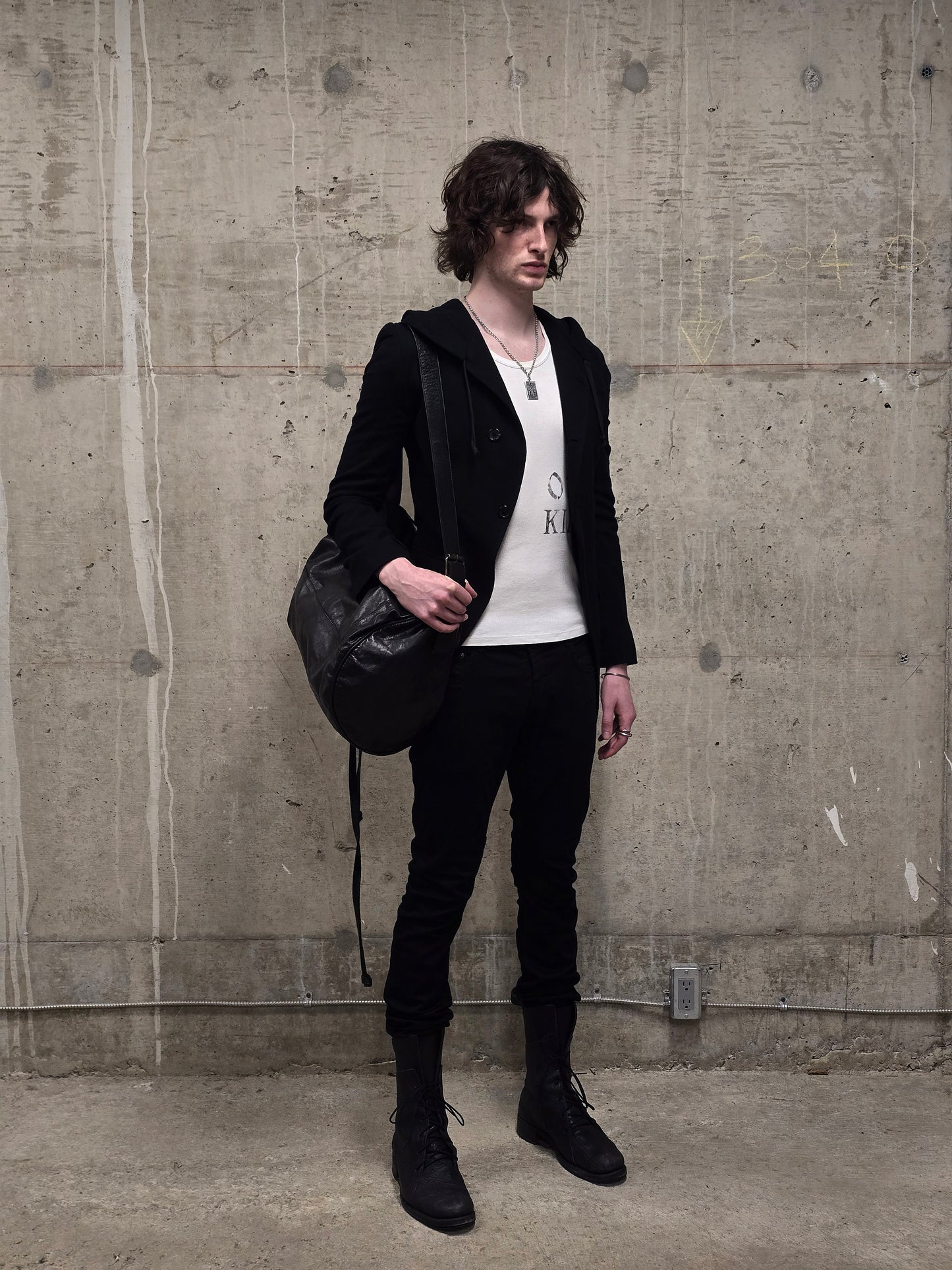 Rick Owens DRKSHDW AW14 "MOODY" BLACK INSIDE 'Detroit Cut' Stretch Denim